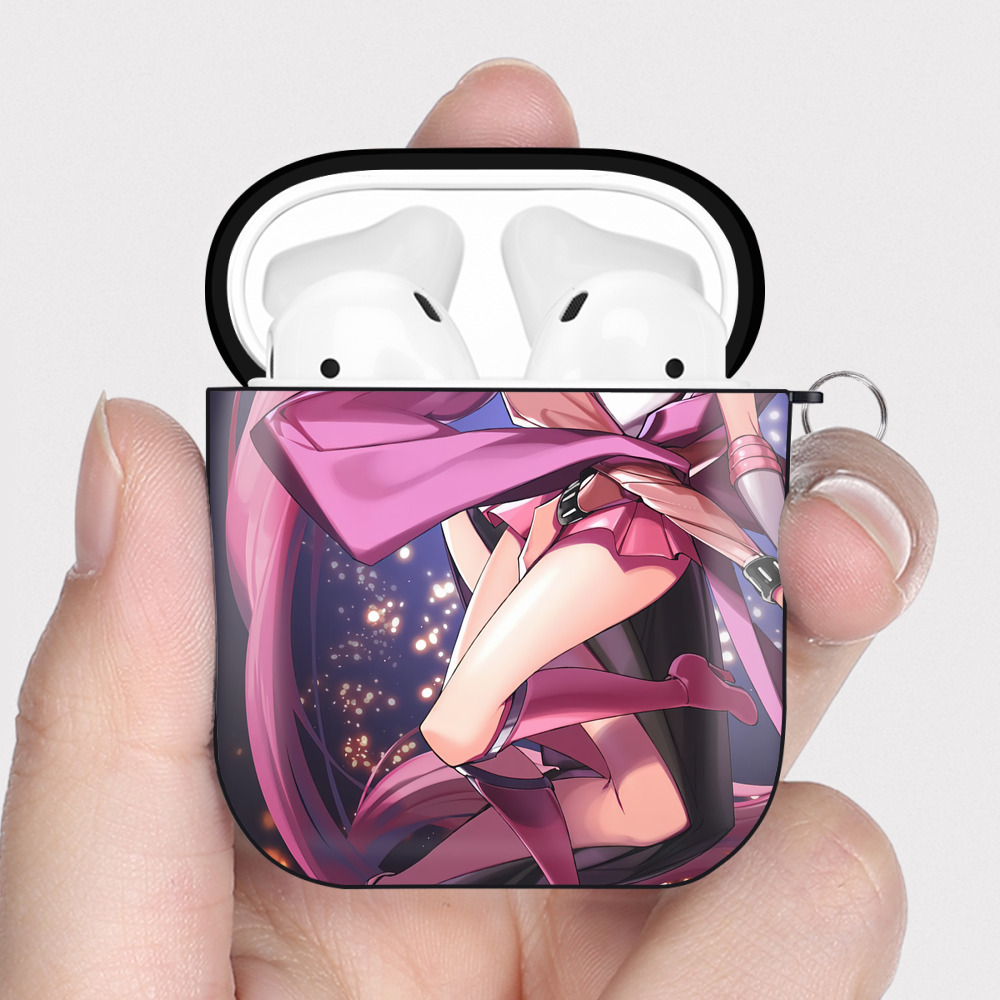 （画像用） 美少女戦士セーラームーン Sailor Moon AirPods 第2世代保護ケース ハードシェル ブラック 耐衝撃・防指紋・カラビナ付き
