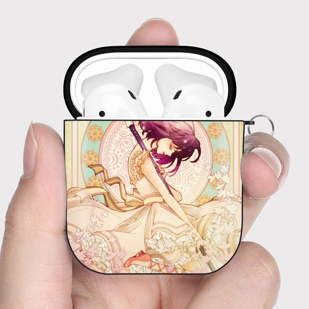 （画像用） 美少女戦士セーラームーン Sailor Moon AirPods 第2世代保護ケース ハードシェル ブラック 耐衝撃・防指紋・カラビナ付き