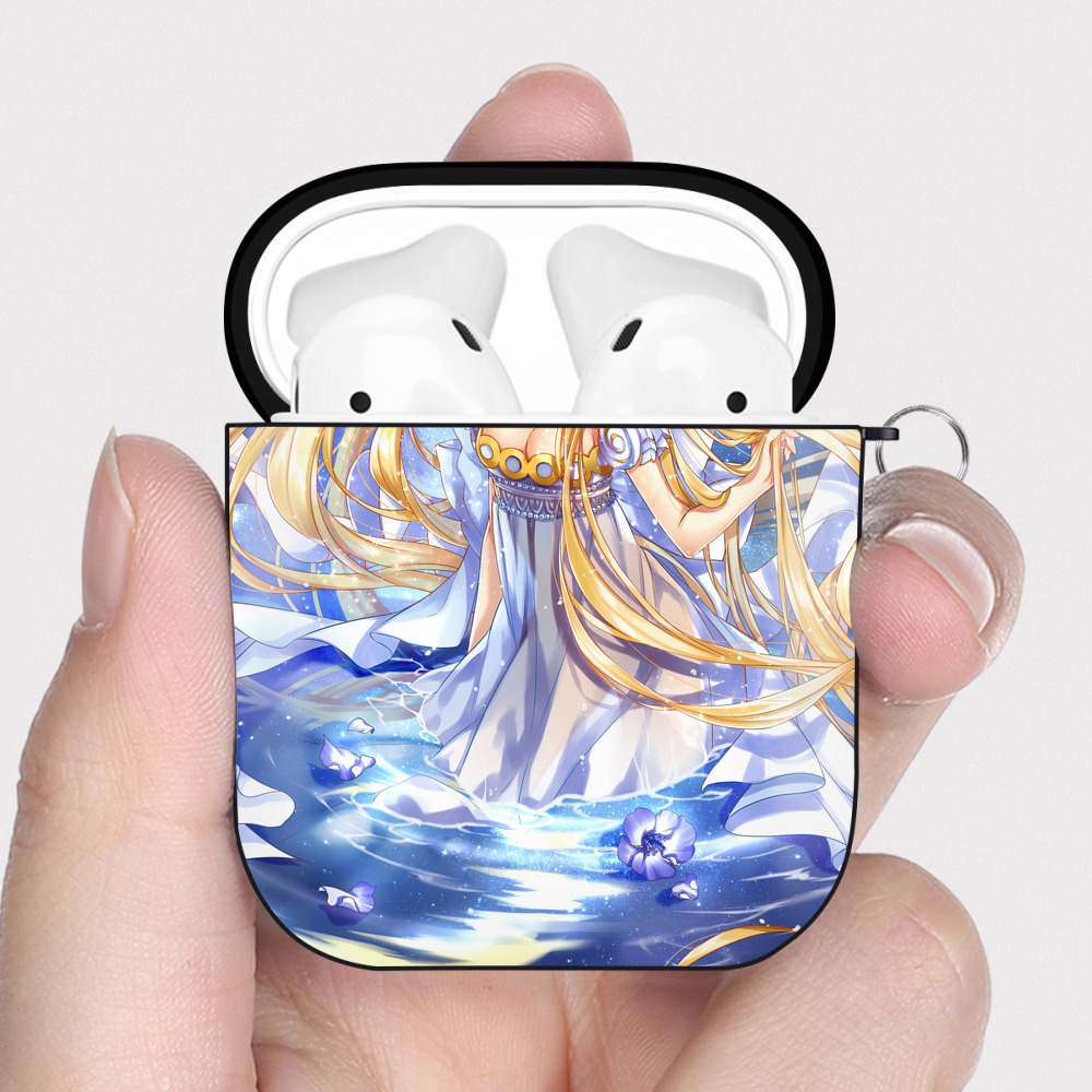 （画像用） 美少女戦士セーラームーン Sailor Moon AirPods 第2世代保護ケース ハードシェル ブラック 耐衝撃・防指紋・カラビナ付き