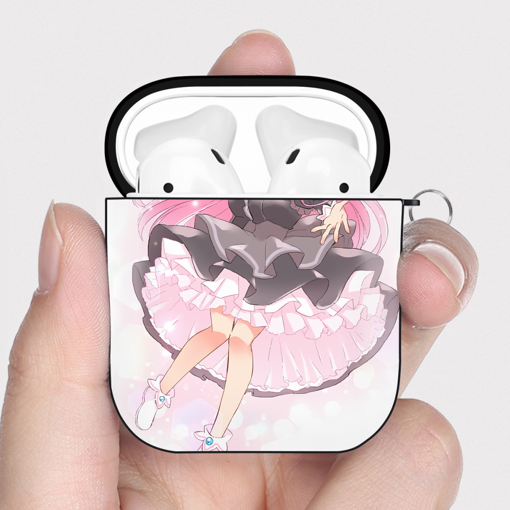 （画像用） 美少女戦士セーラームーン Sailor Moon AirPods 第2世代保護ケース ハードシェル ブラック 耐衝撃・防指紋・カラビナ付き