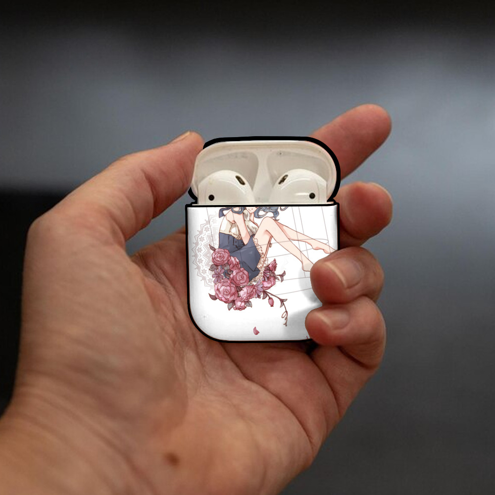 美少女戦士セーラームーン Sailor Moon AirPods 第2世代保護ケース ハードシェル ブラック 耐衝撃・防指紋・カラビナ付き