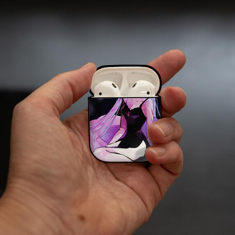 美少女戦士セーラームーン Sailor Moon AirPods 第2世代保護ケース ハードシェル ブラック 耐衝撃・防指紋・カラビナ付き