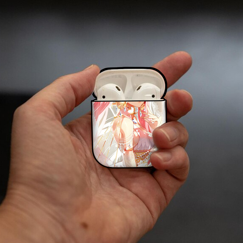 美少女戦士セーラームーン Sailor Moon AirPods 第2世代保護ケース ハードシェル ブラック 耐衝撃・防指紋・カラビナ付き