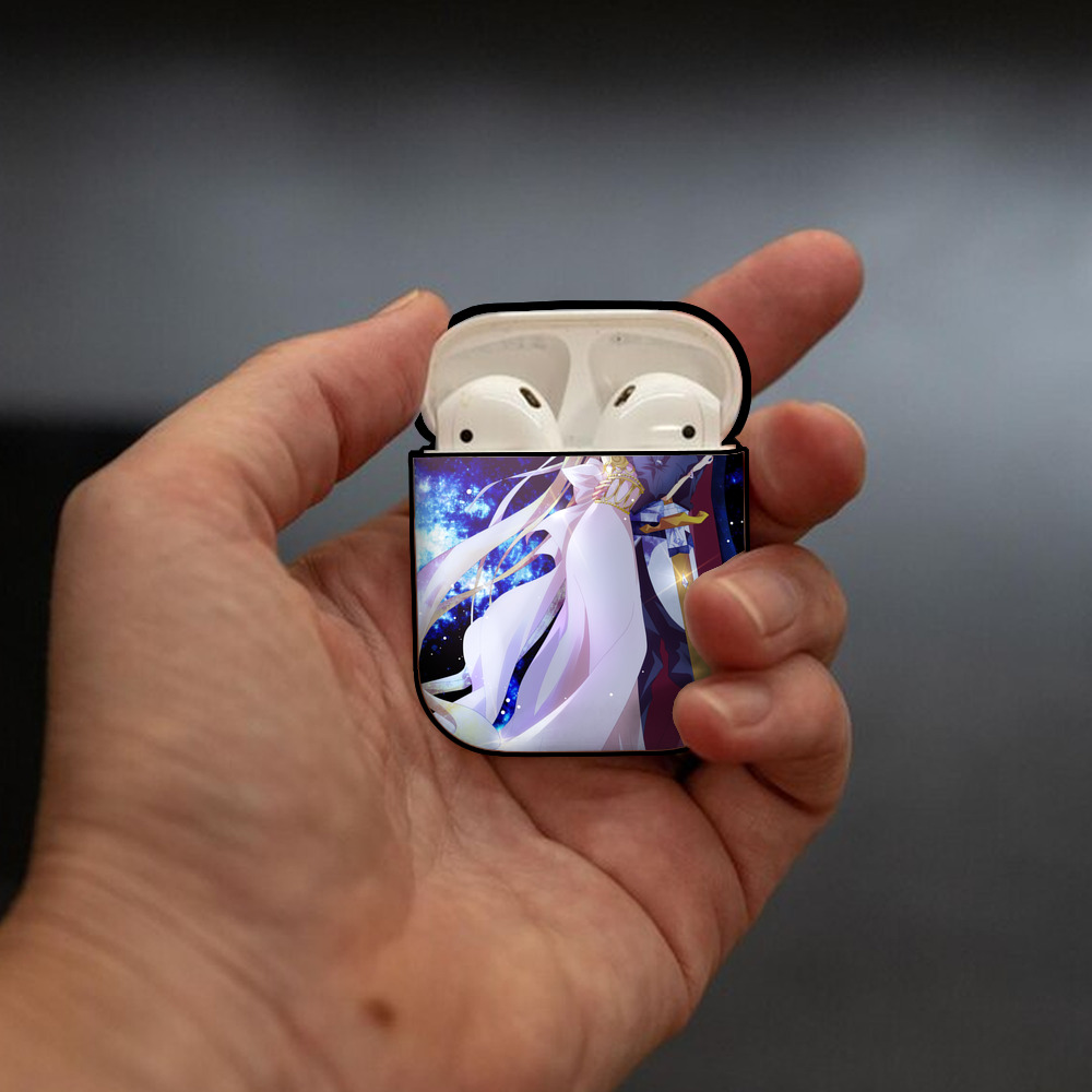 美少女戦士セーラームーン Sailor Moon AirPods 第2世代保護ケース ハードシェル ブラック 耐衝撃・防指紋・カラビナ付き