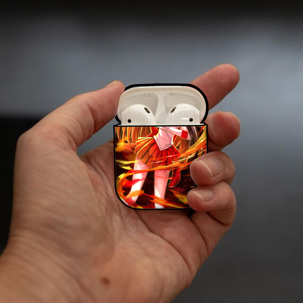 美少女戦士セーラームーン Sailor Moon AirPods 第2世代保護ケース ハードシェル ブラック 耐衝撃・防指紋・カラビナ付き
