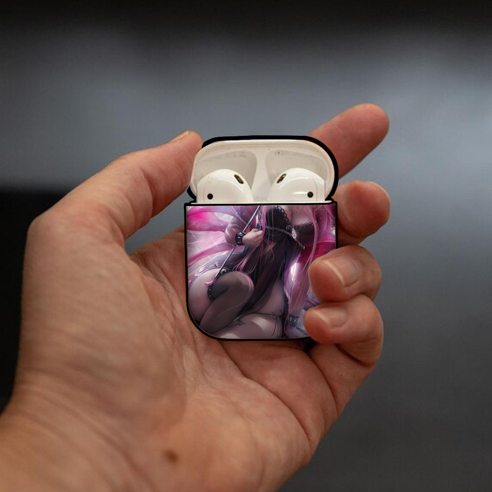 美少女戦士セーラームーン Sailor Moon AirPods 第2世代保護ケース ハードシェル ブラック 耐衝撃・防指紋・カラビナ付き