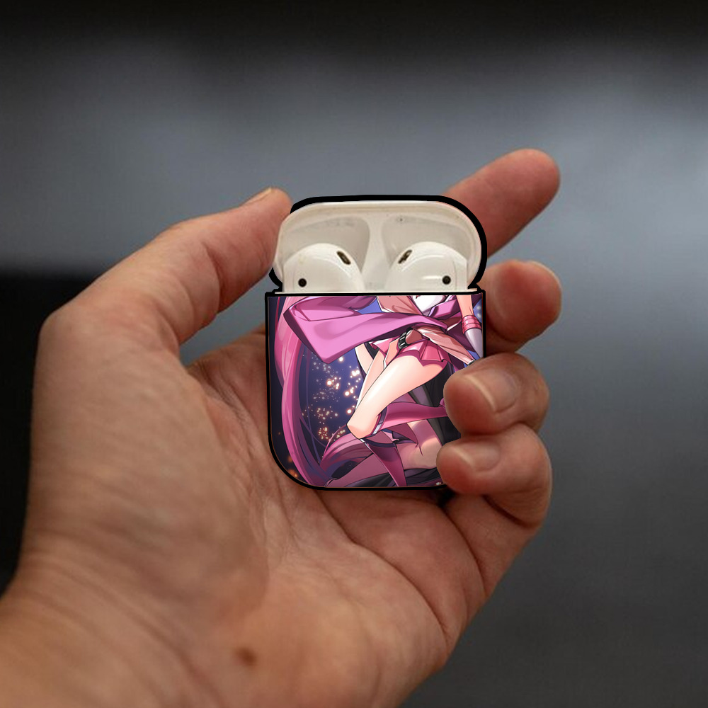 美少女戦士セーラームーン Sailor Moon AirPods 第2世代保護ケース ハードシェル ブラック 耐衝撃・防指紋・カラビナ付き