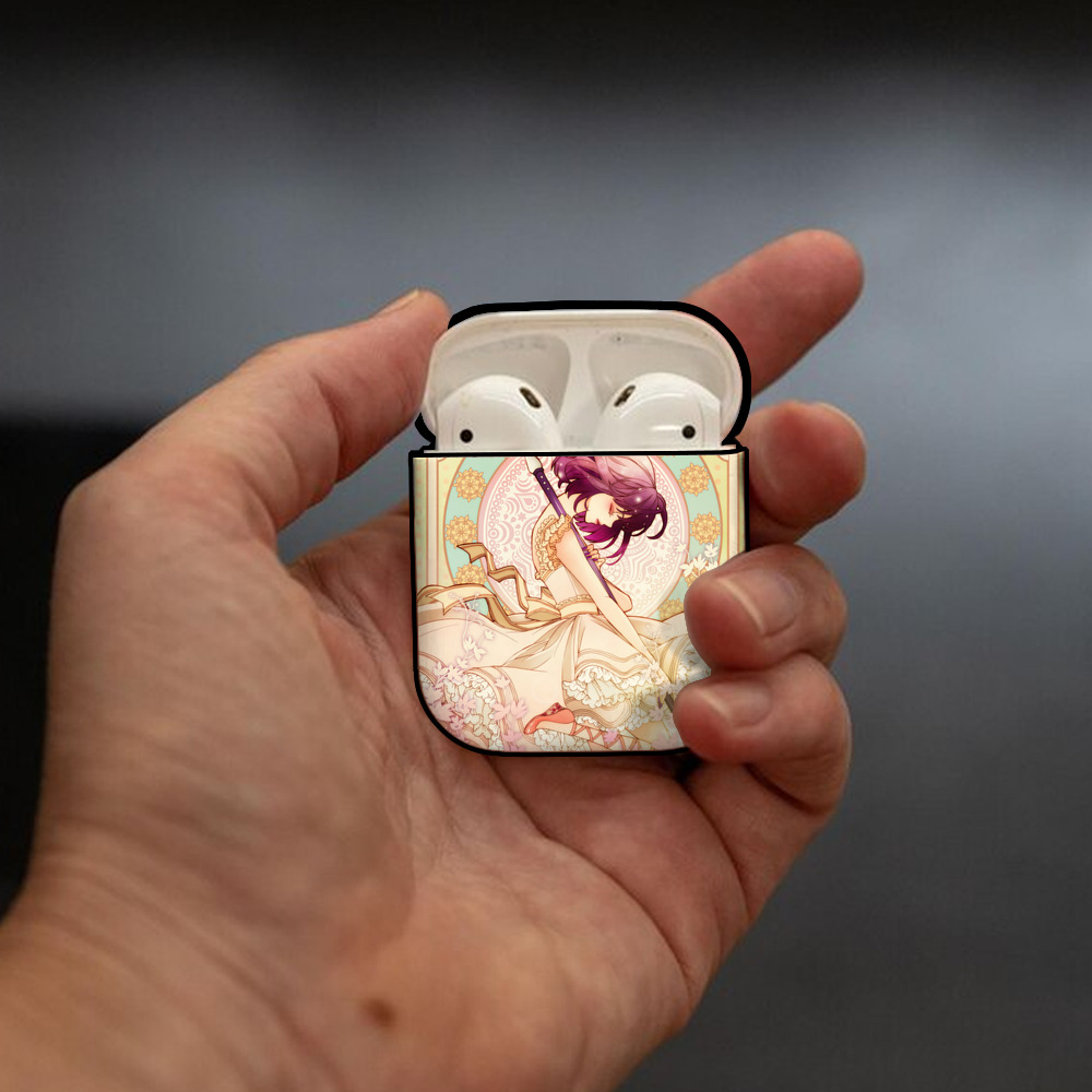 美少女戦士セーラームーン Sailor Moon AirPods 第2世代保護ケース ハードシェル ブラック 耐衝撃・防指紋・カラビナ付き