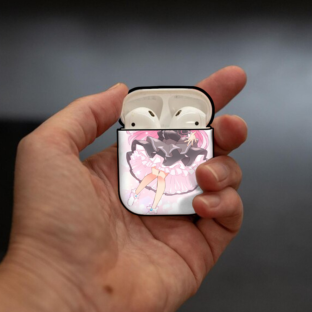 美少女戦士セーラームーン Sailor Moon AirPods 第2世代保護ケース ハードシェル ブラック 耐衝撃・防指紋・カラビナ付き