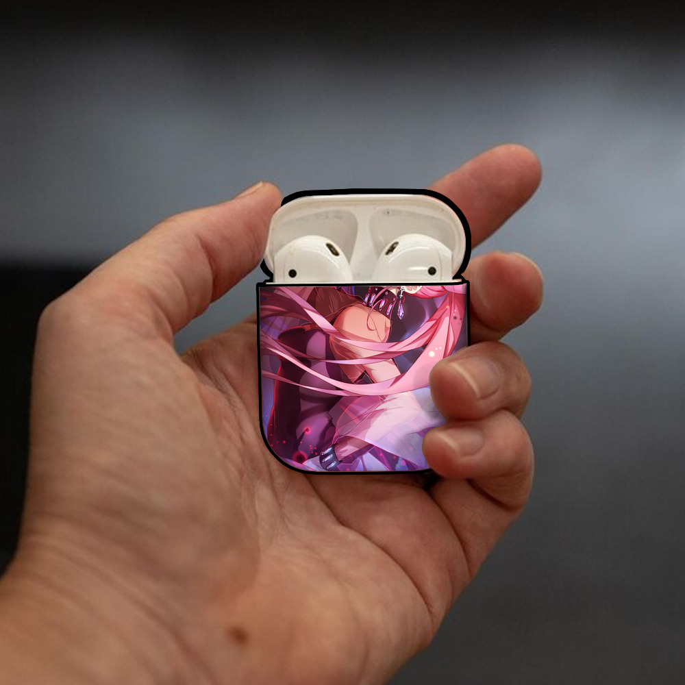 美少女戦士セーラームーン Sailor Moon AirPods 第2世代保護ケース ハードシェル ブラック 耐衝撃・防指紋・カラビナ付き