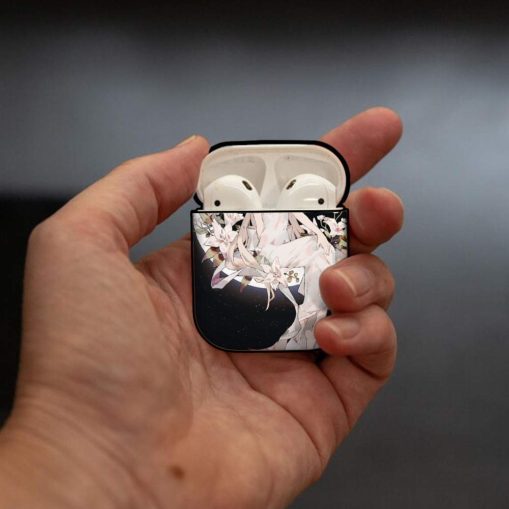 美少女戦士セーラームーン Sailor Moon AirPods 第2世代保護ケース ハードシェル ブラック 耐衝撃・防指紋・カラビナ付き