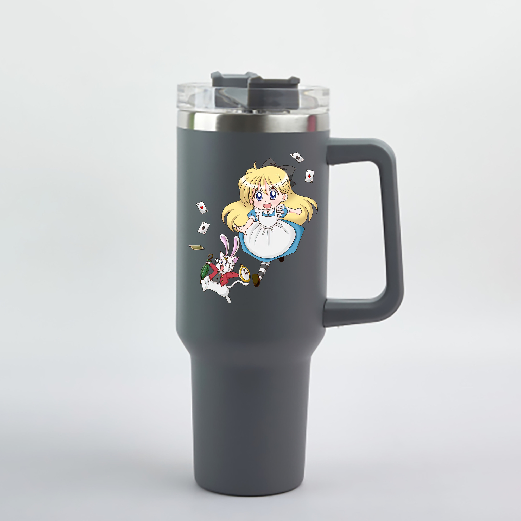 （画像用） 美少女戦士セーラームーン 愛野 美奈子 あいの みなこ Sailor Moon Aino Minako 1200mL車用タンブラー - クリスタルステッカー（プラスチックストロー付き）