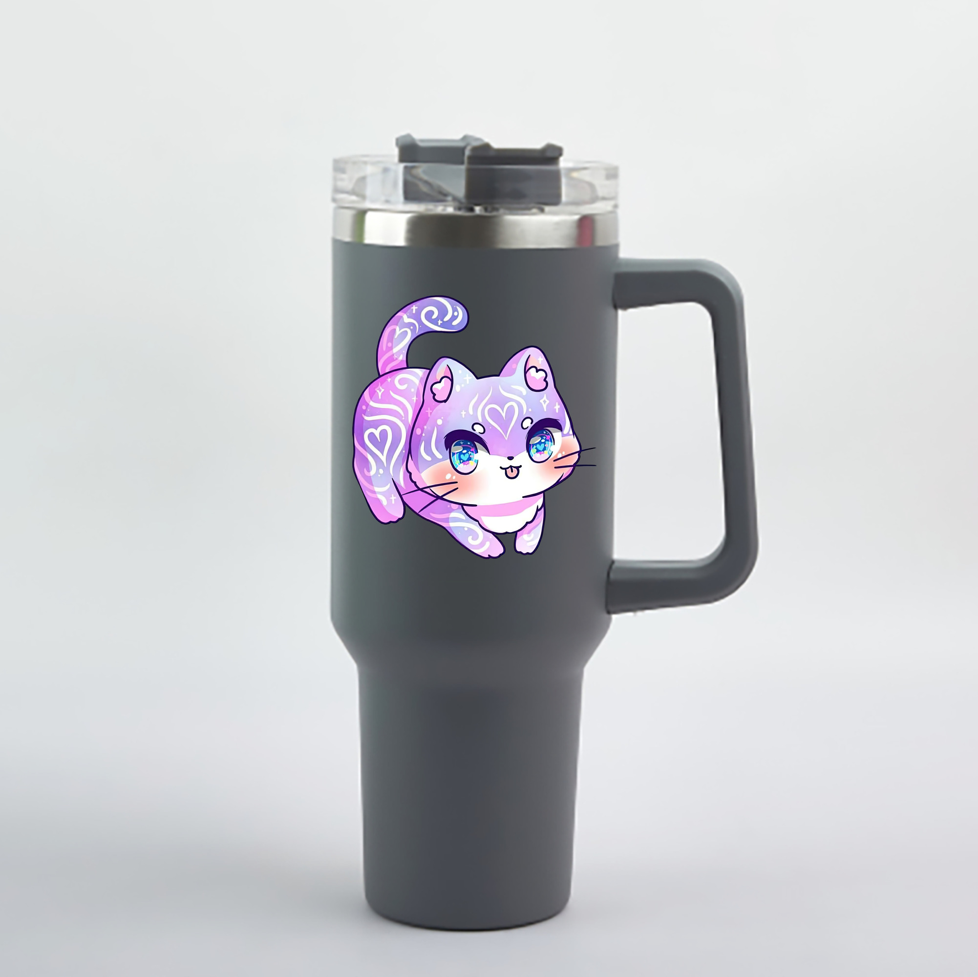 （画像用） 美少女戦士セーラームーン Sailor Moon 1200mL車用タンブラー - クリスタルステッカー（プラスチックストロー付き）