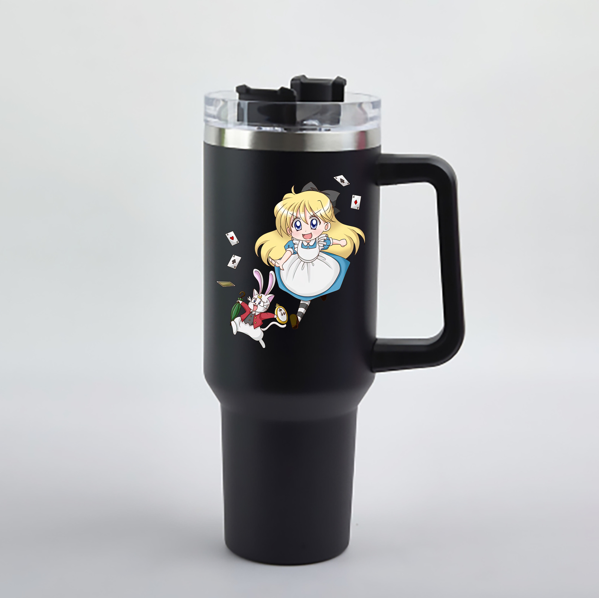 （画像用） 美少女戦士セーラームーン 愛野 美奈子 あいの みなこ Sailor Moon Aino Minako 1200mL車用タンブラー - クリスタルステッカー（プラスチックストロー付き）