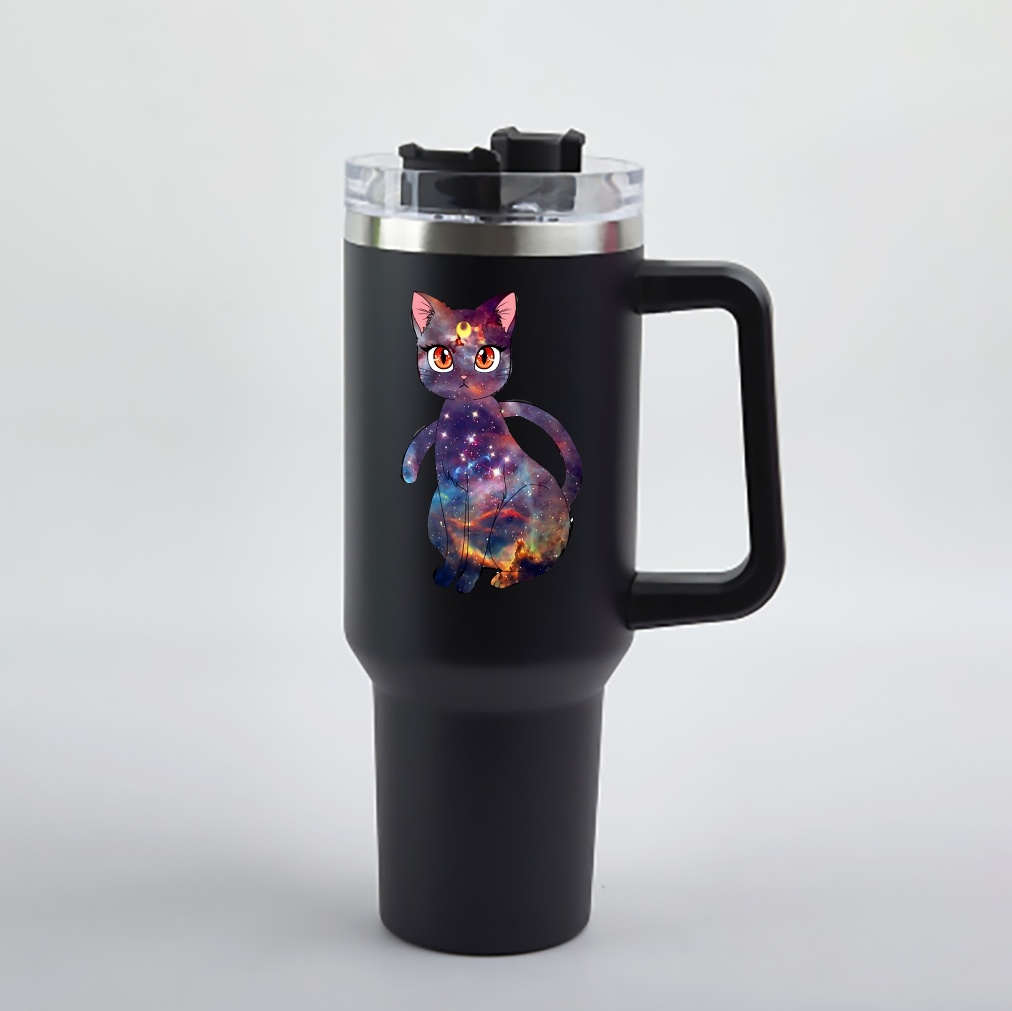 （画像用） 美少女戦士セーラームーン Sailor Moon 1200mL車用タンブラー - クリスタルステッカー（プラスチックストロー付き）