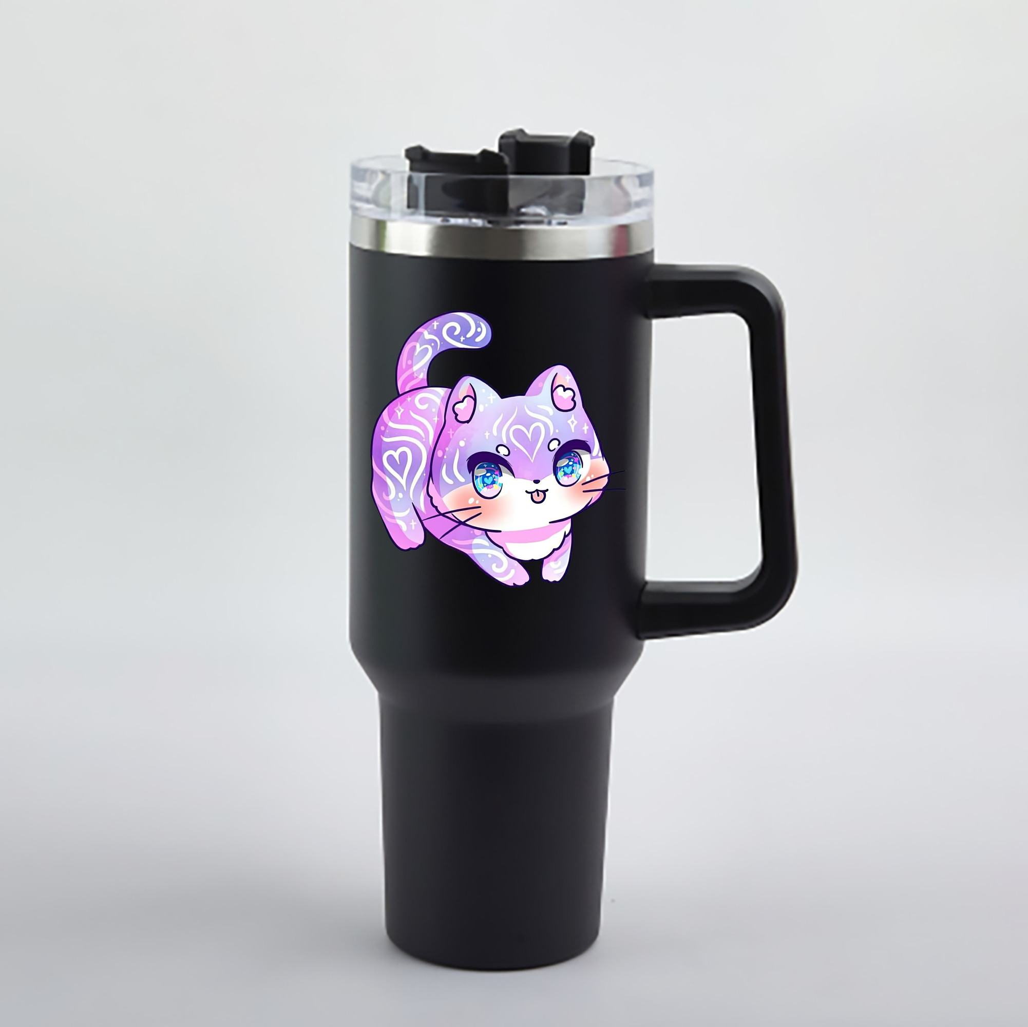 （画像用） 美少女戦士セーラームーン Sailor Moon 1200mL車用タンブラー - クリスタルステッカー（プラスチックストロー付き）