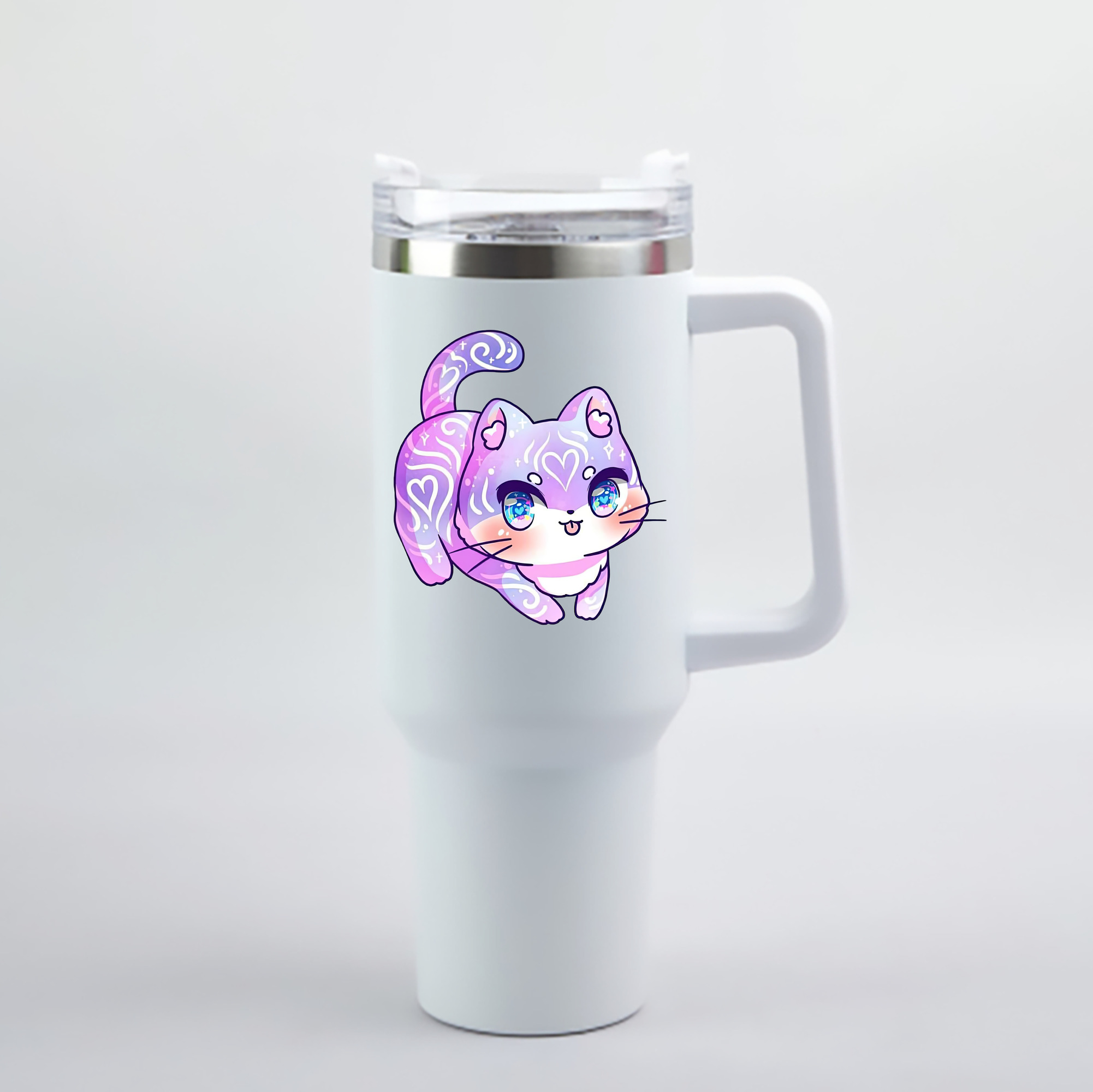 （画像用） 美少女戦士セーラームーン Sailor Moon 1200mL車用タンブラー - クリスタルステッカー（プラスチックストロー付き）