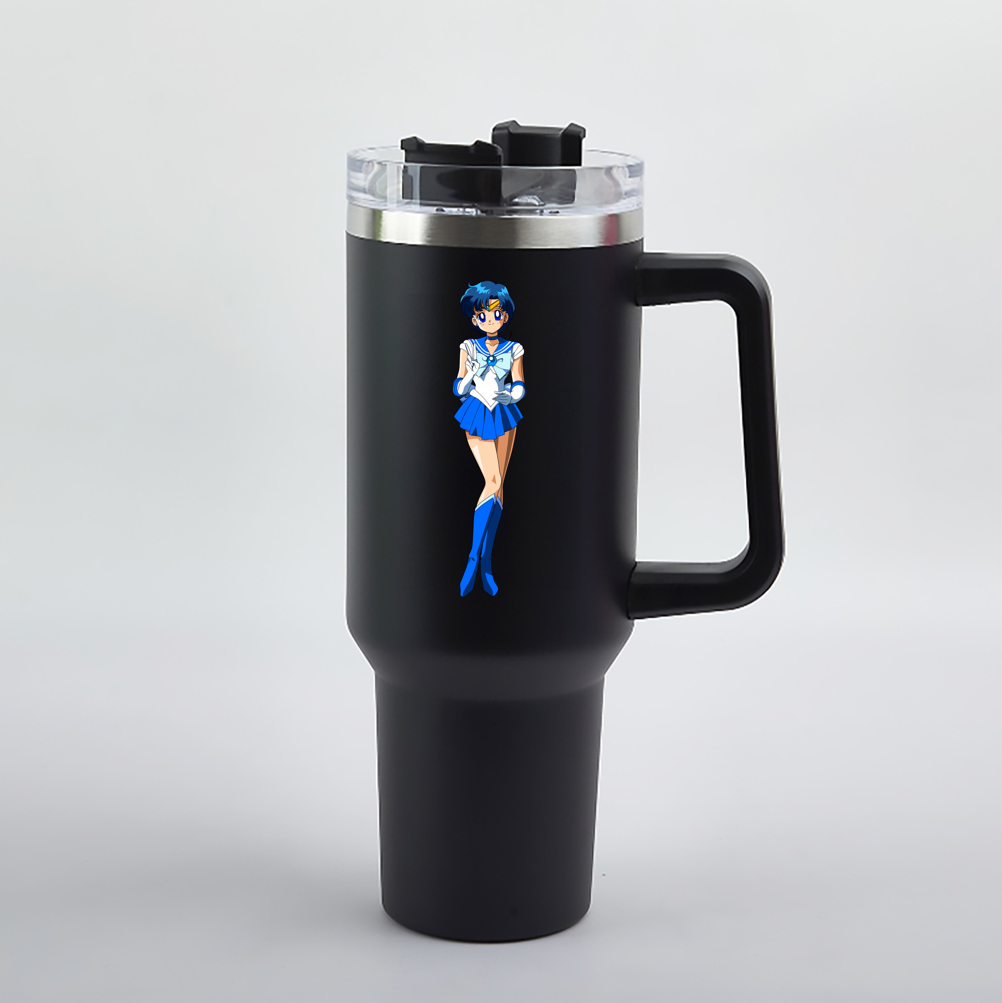 （画像用） 美少女戦士セーラームーン 水野 亜美 みずの あみ Sailor Moon Mizuno Ami 1200mL車用タンブラー（カラープリント）