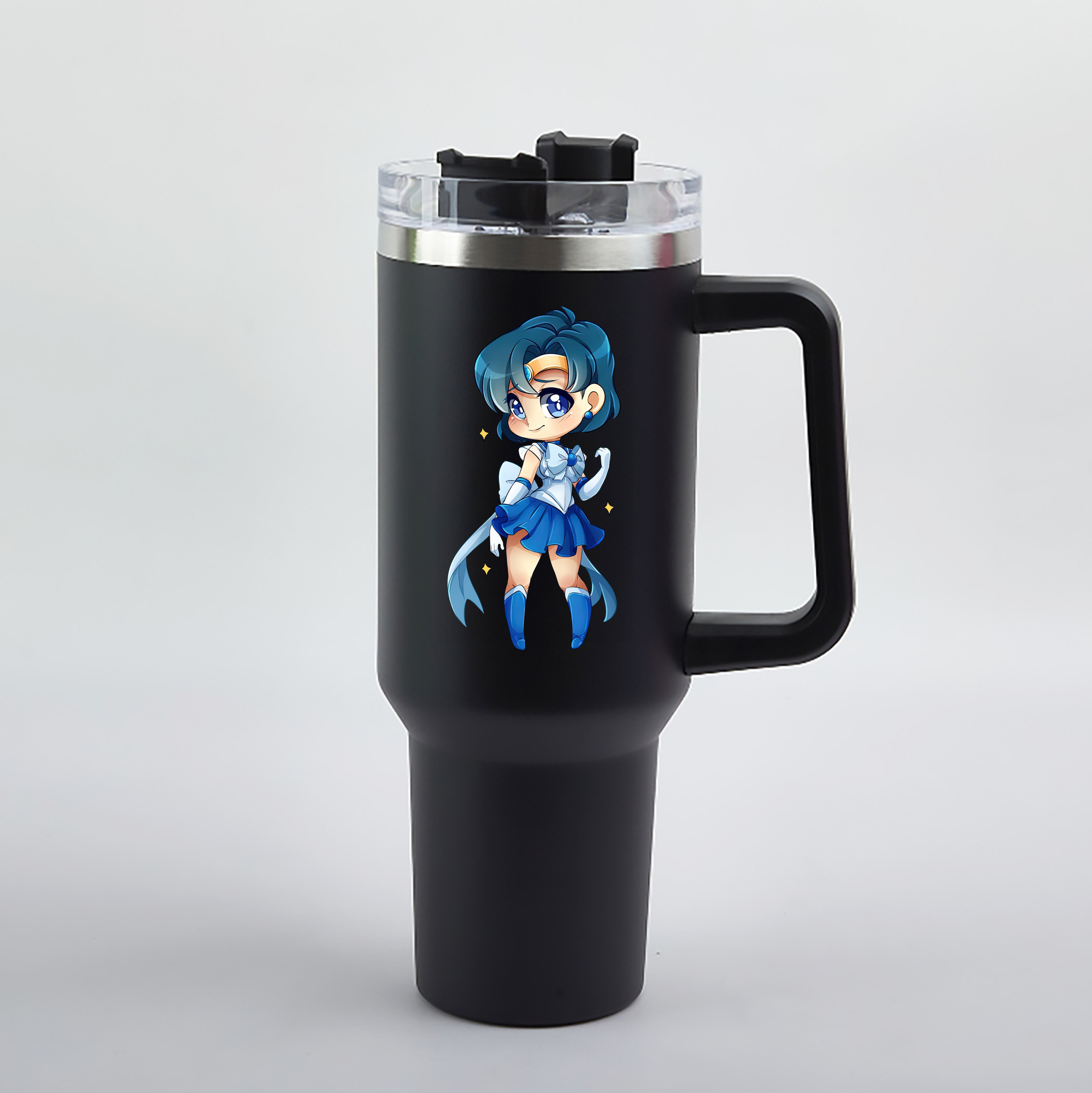 （画像用） 美少女戦士セーラームーン 水野 亜美 みずの あみ Sailor Moon Mizuno Ami 1200mL車用タンブラー（カラープリント）