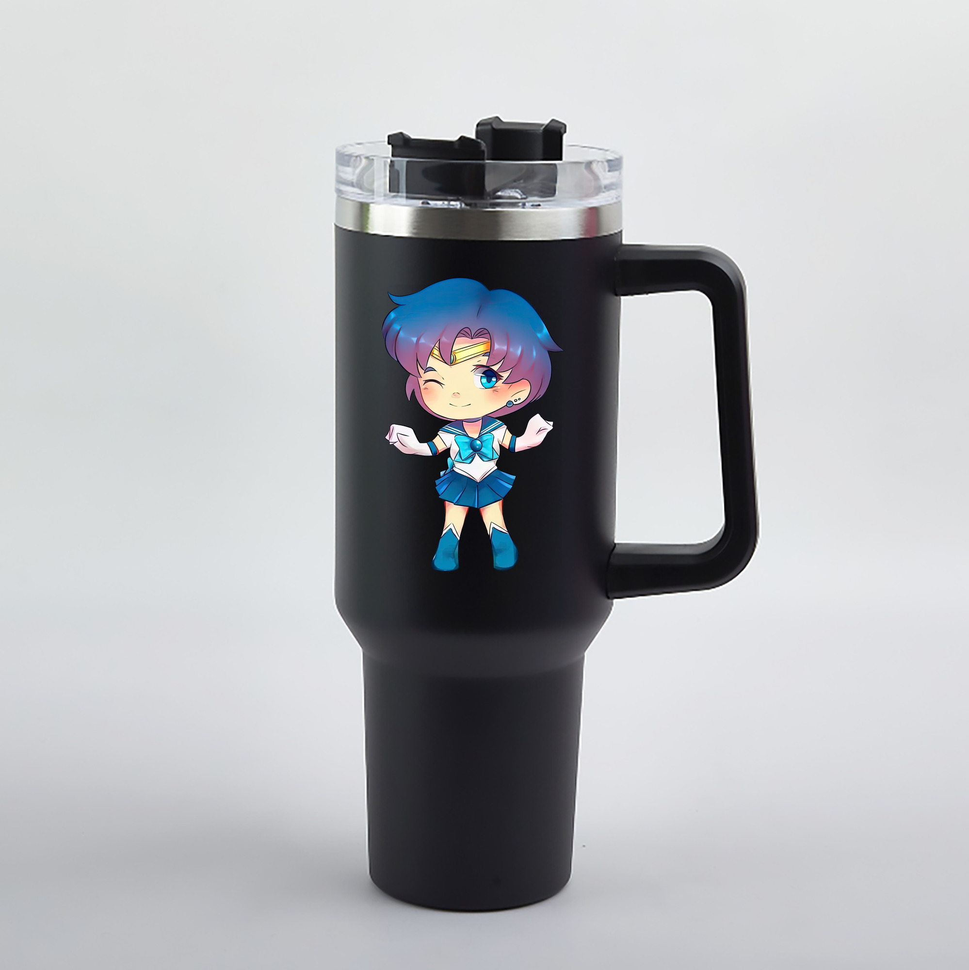 （画像用） 美少女戦士セーラームーン 水野 亜美 みずの あみ Sailor Moon Mizuno Ami 1200mL車用タンブラー（カラープリント）