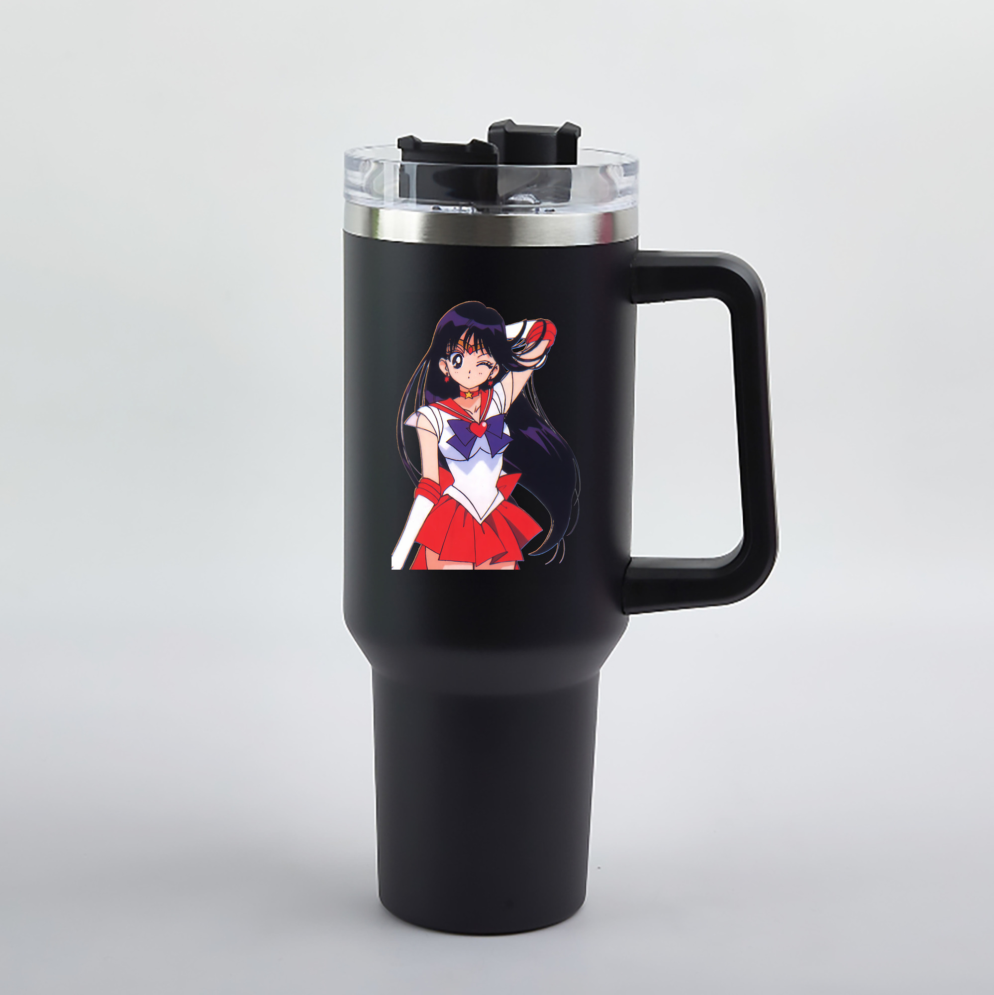 （画像用） 美少女戦士セーラームーン 火野レイ ひの レイ Sailor Moon Hino Rei （セーラーマーズ,Sailor Mars） 1200mL車用タンブラー（カラープリント）