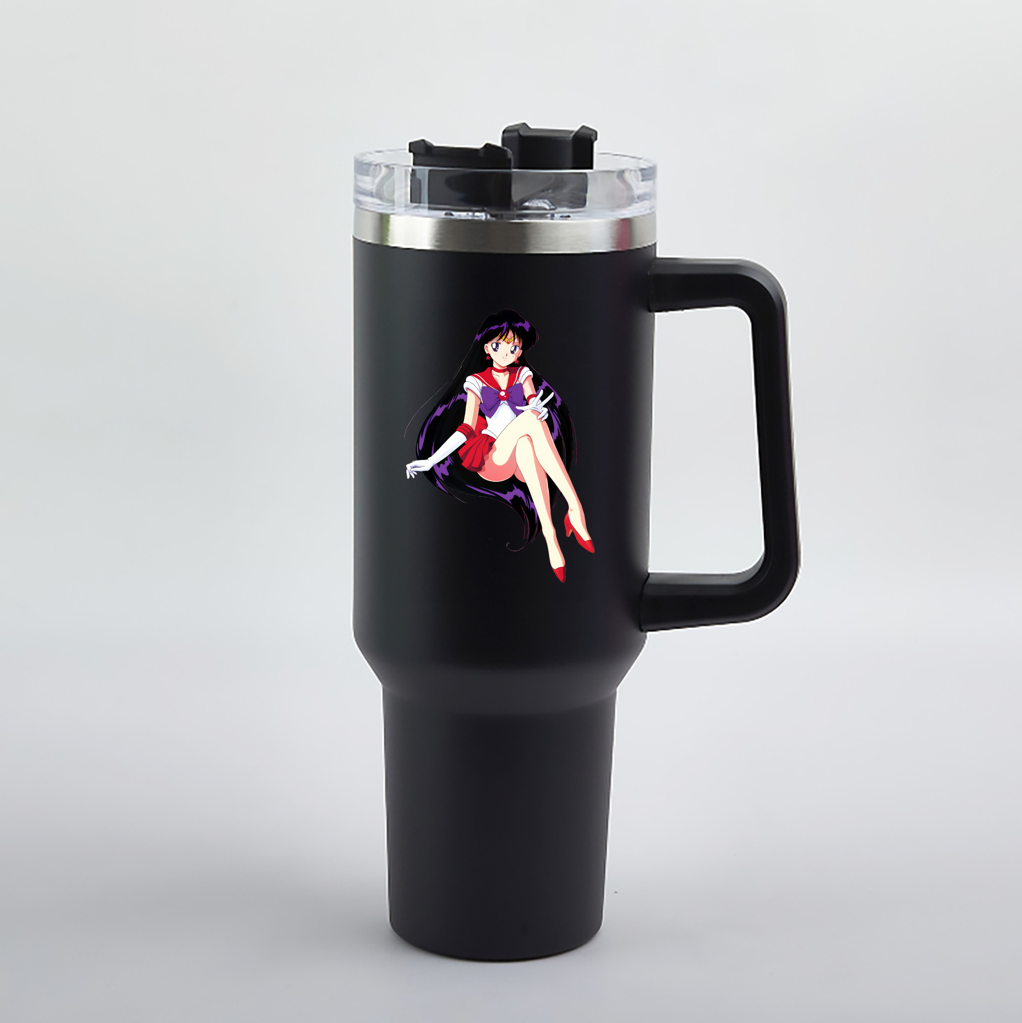 （画像用） 美少女戦士セーラームーン 火野レイ ひの レイ Sailor Moon Hino Rei （セーラーマーズ,Sailor Mars） 1200mL車用タンブラー（カラープリント）