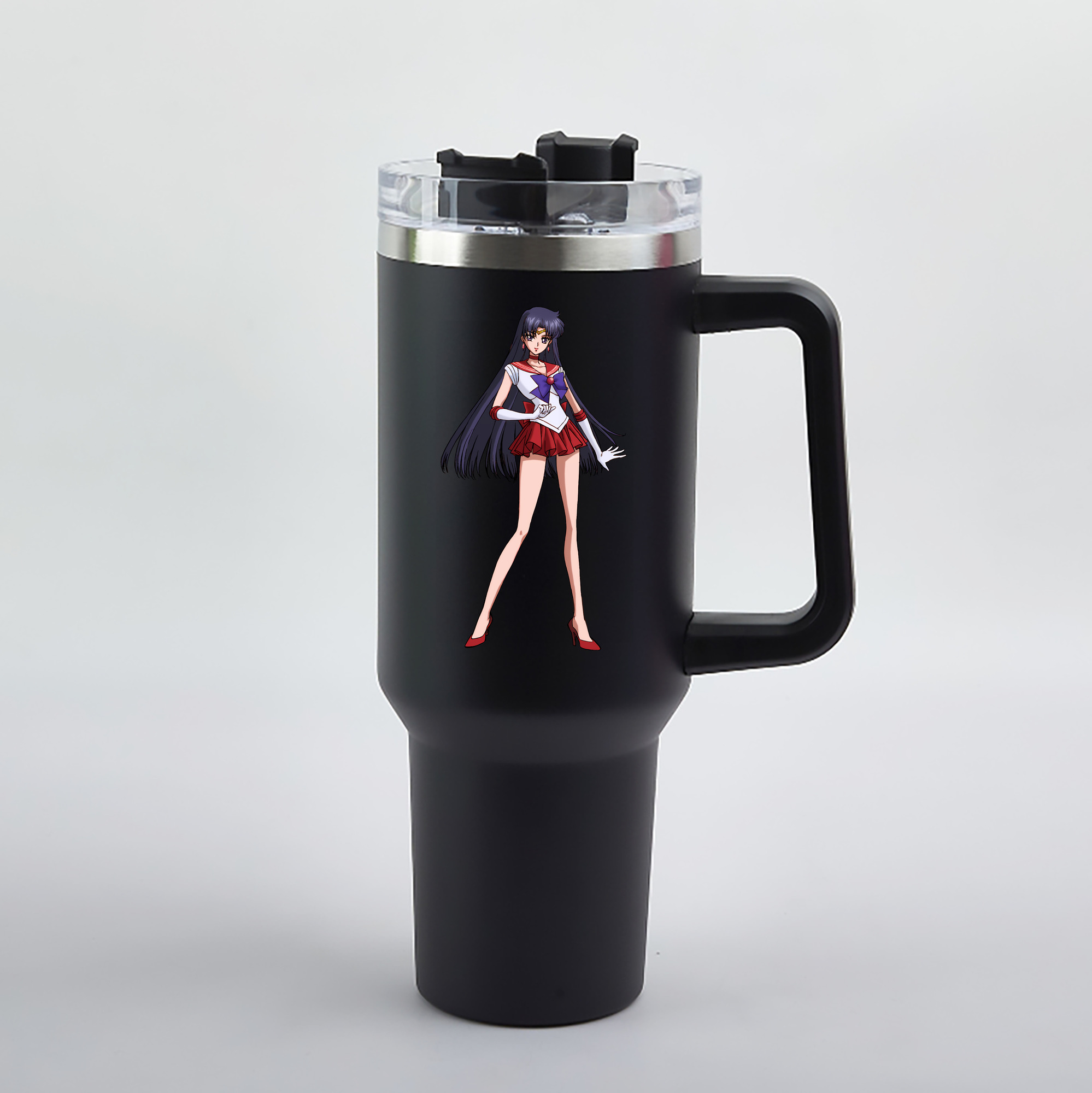 （画像用） 美少女戦士セーラームーン 火野レイ ひの レイ Sailor Moon Hino Rei （セーラーマーズ,Sailor Mars） 1200mL車用タンブラー（カラープリント）