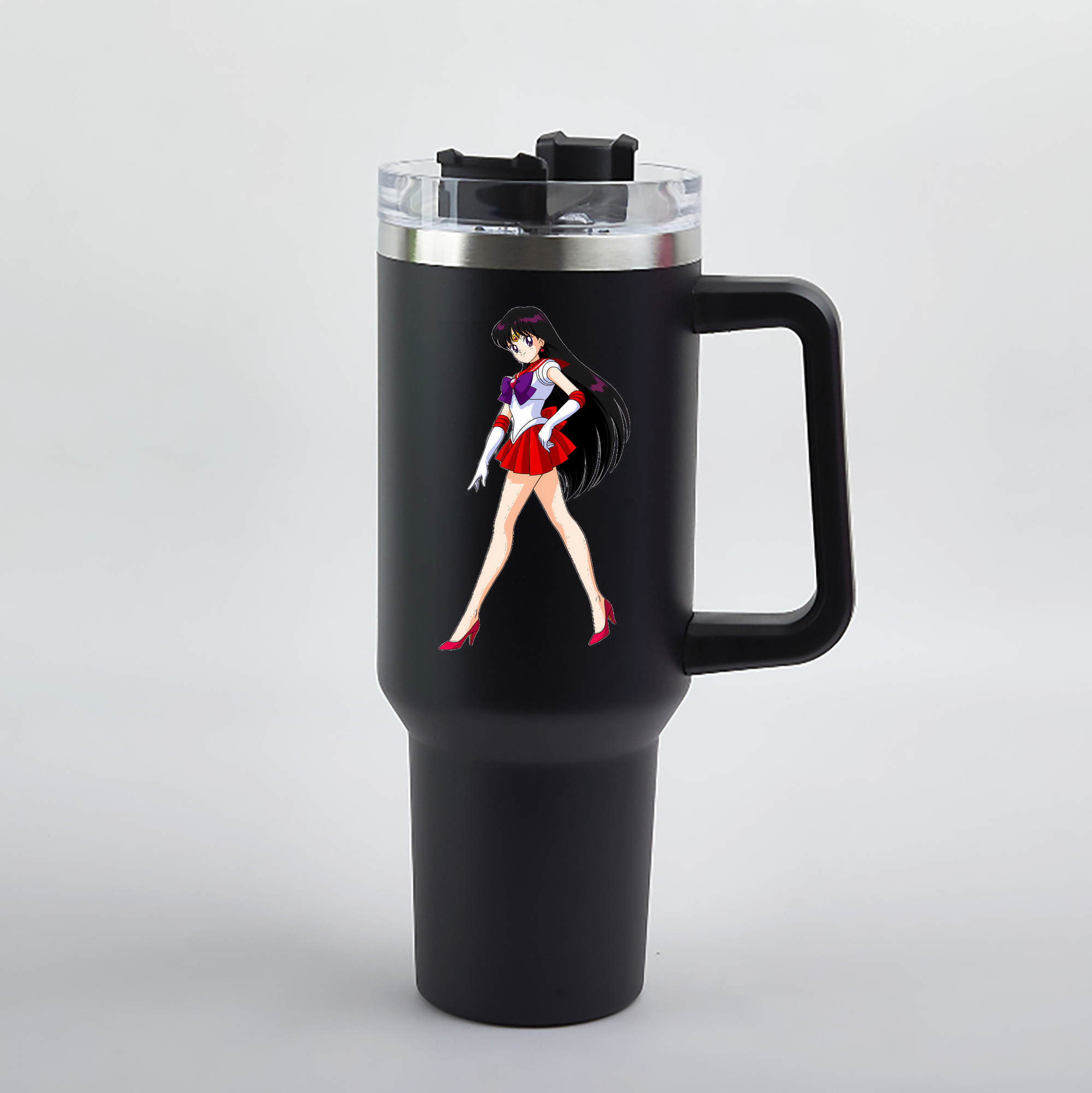 （画像用） 美少女戦士セーラームーン 火野レイ ひの レイ Sailor Moon Hino Rei （セーラーマーズ,Sailor Mars） 1200mL車用タンブラー（カラープリント）