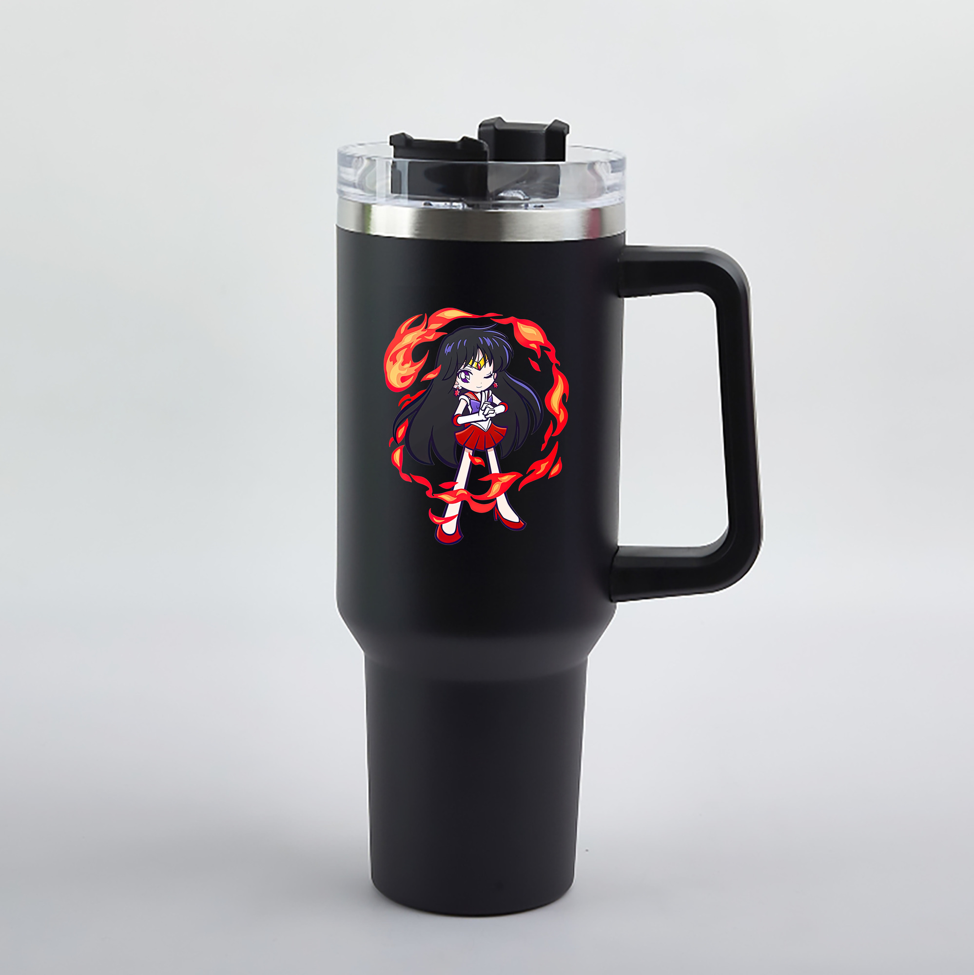 （画像用） 美少女戦士セーラームーン 火野レイ ひの レイ Sailor Moon Hino Rei （セーラーマーズ,Sailor Mars） 1200mL車用タンブラー（カラープリント）