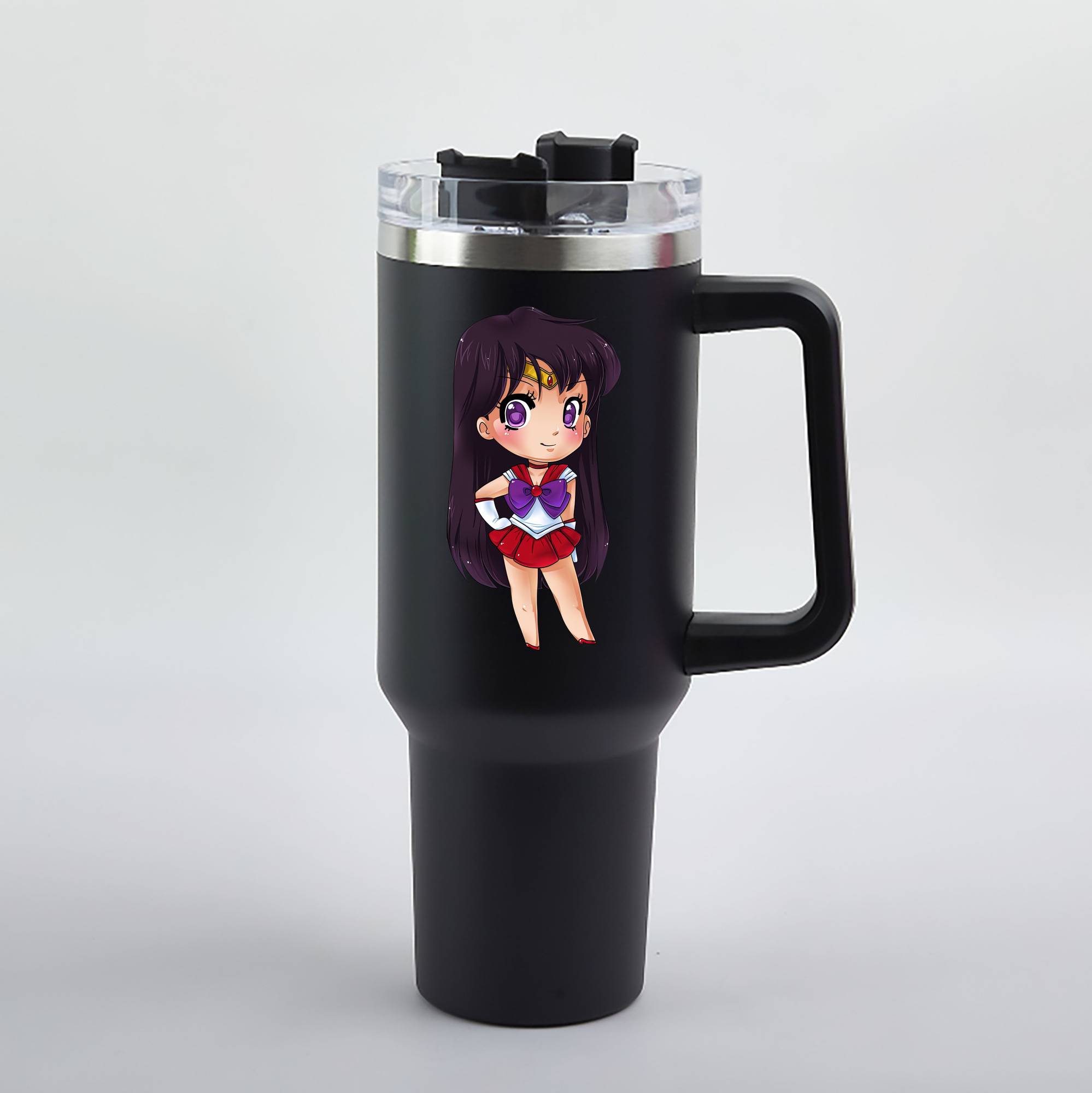 （画像用） 美少女戦士セーラームーン 火野レイ ひの レイ Sailor Moon Hino Rei （セーラーマーズ,Sailor Mars） 1200mL車用タンブラー（カラープリント）