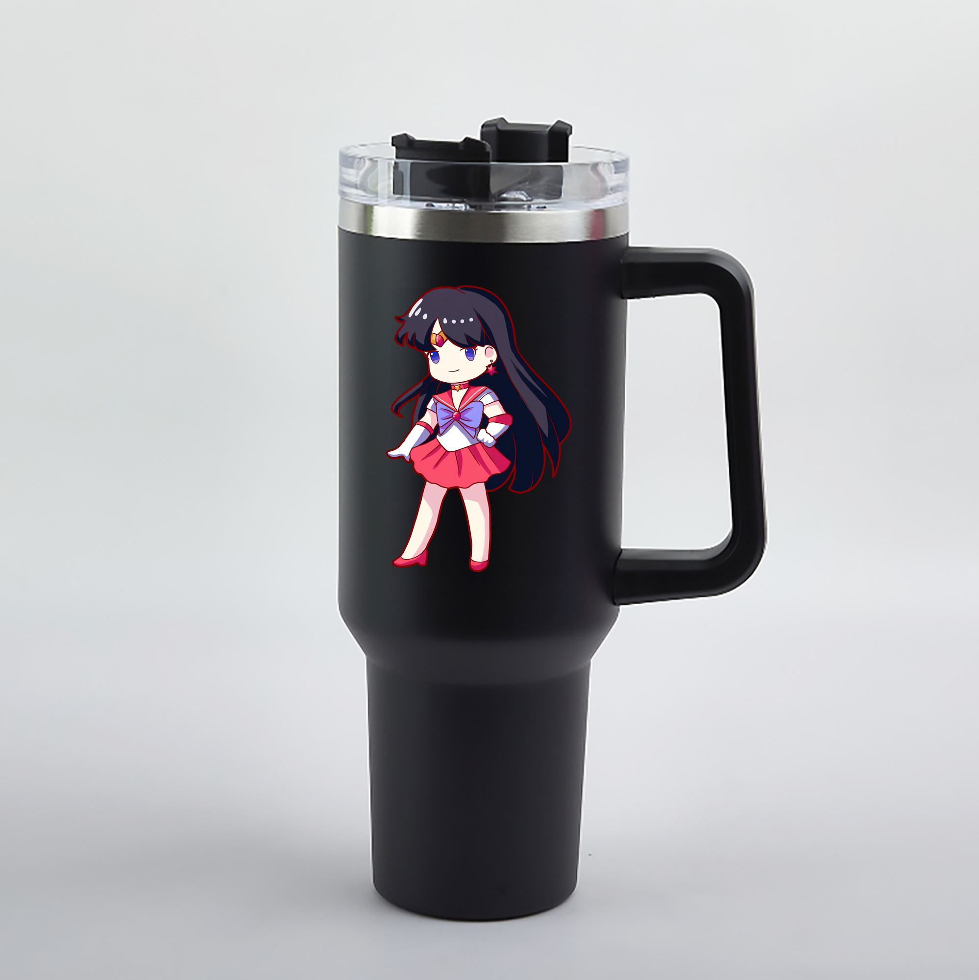 （画像用） 美少女戦士セーラームーン 火野レイ ひの レイ Sailor Moon Hino Rei （セーラーマーズ,Sailor Mars） 1200mL車用タンブラー（カラープリント）