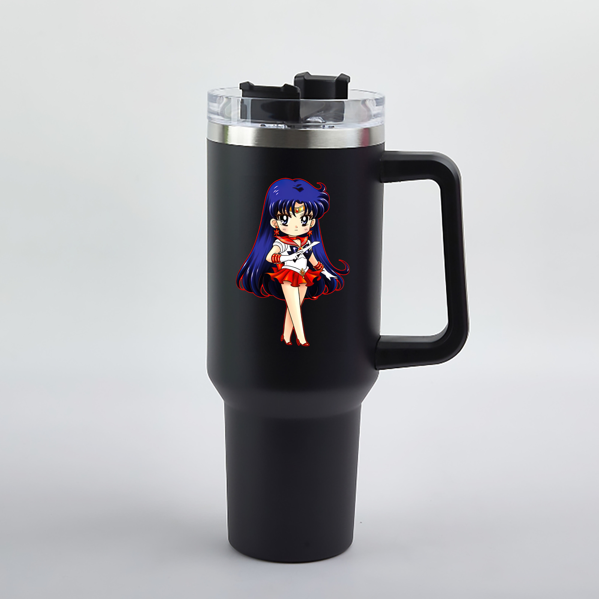 （画像用） 美少女戦士セーラームーン 火野レイ ひの レイ Sailor Moon Hino Rei （セーラーマーズ,Sailor Mars） 1200mL車用タンブラー（カラープリント）