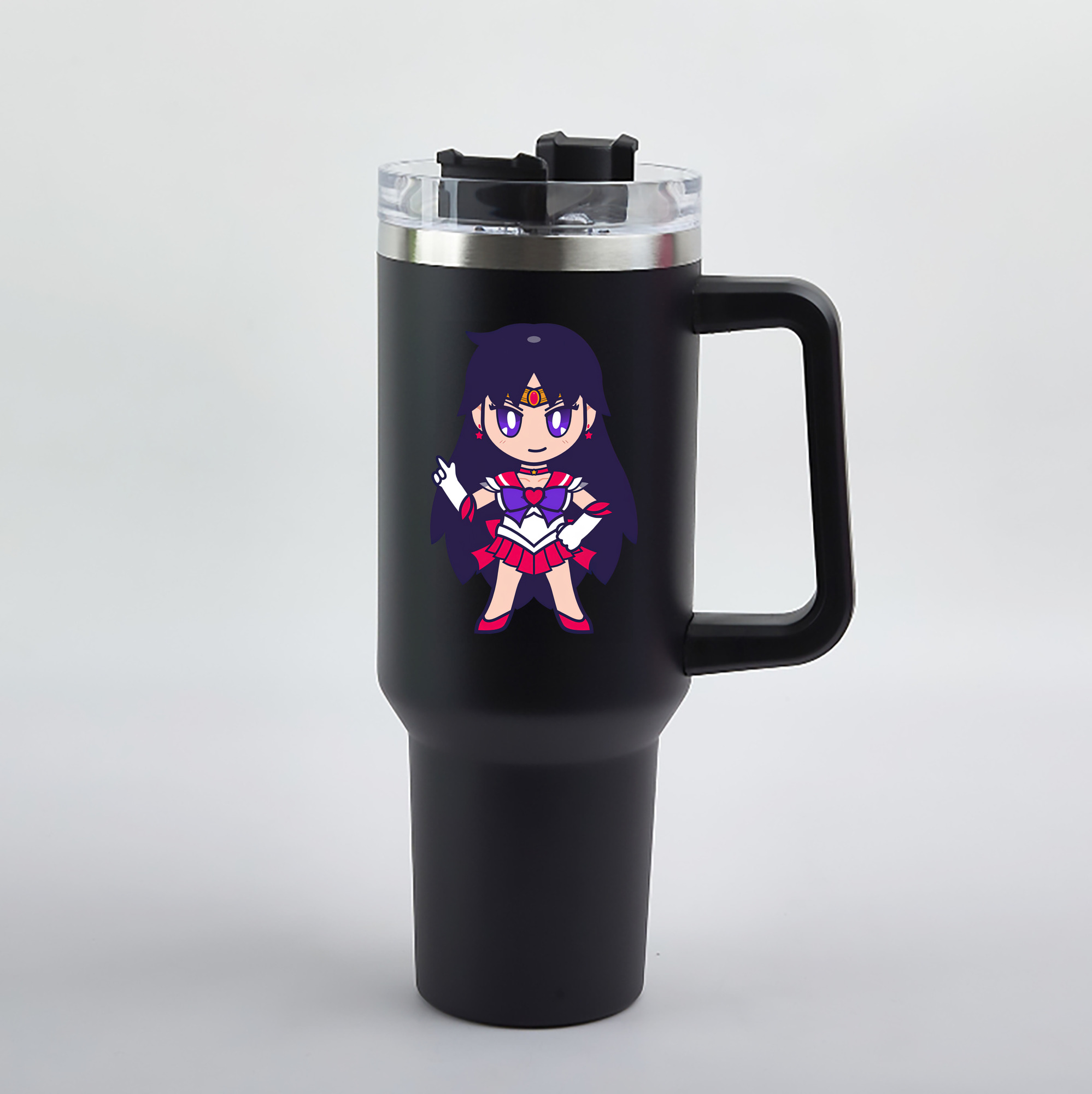 （画像用） 美少女戦士セーラームーン 火野レイ ひの レイ Sailor Moon Hino Rei （セーラーマーズ,Sailor Mars） 1200mL車用タンブラー（カラープリント）