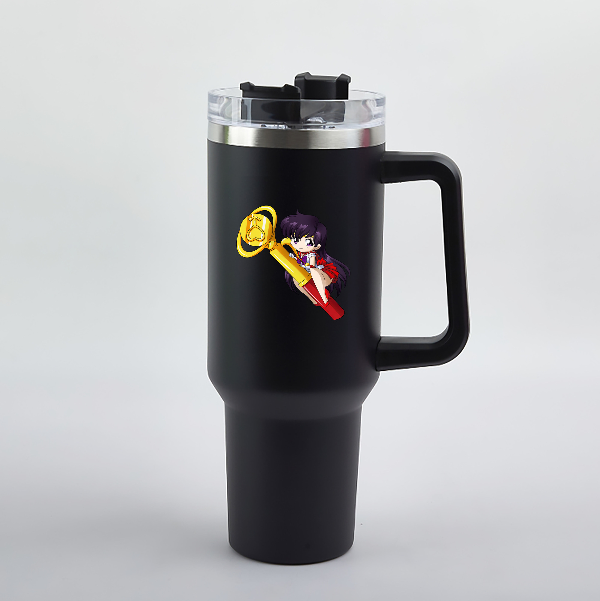 （画像用） 美少女戦士セーラームーン 火野レイ ひの レイ Sailor Moon Hino Rei （セーラーマーズ,Sailor Mars） 1200mL車用タンブラー（カラープリント）