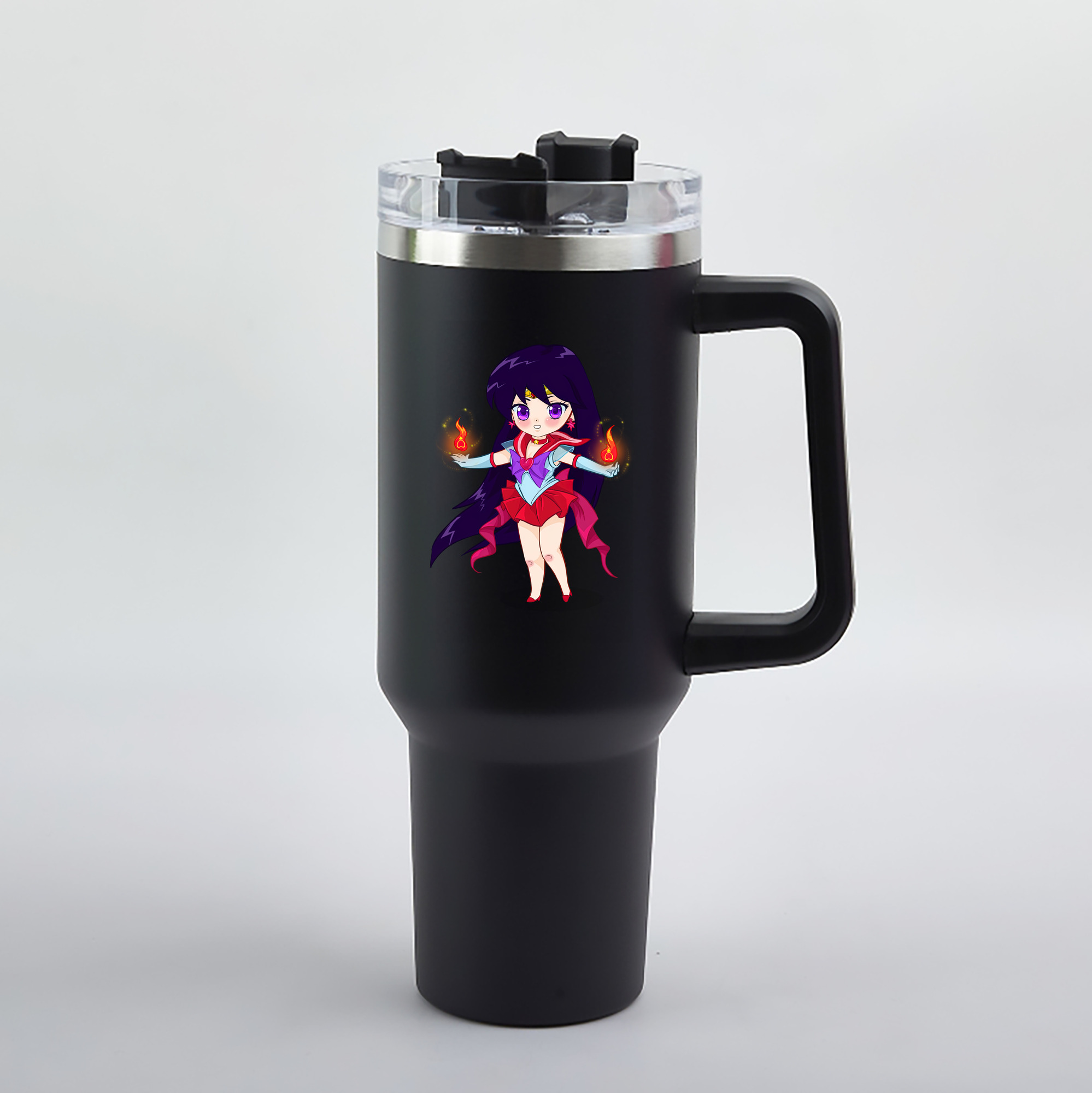 （画像用） 美少女戦士セーラームーン 火野レイ ひの レイ Sailor Moon Hino Rei （セーラーマーズ,Sailor Mars） 1200mL車用タンブラー（カラープリント）