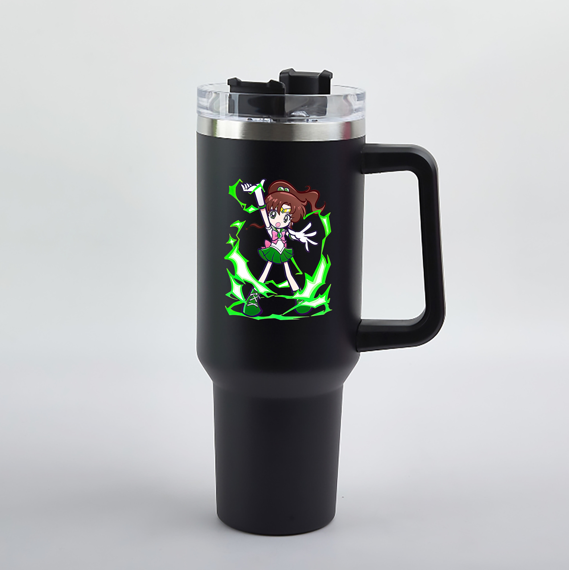 （画像用） 美少女戦士セーラームーン 木野 まこと きの まこと Sailor Moon Kino Makoto （セーラージュピター；Sailor Jupiter） 1200mL車用タンブラー（カラープリント）