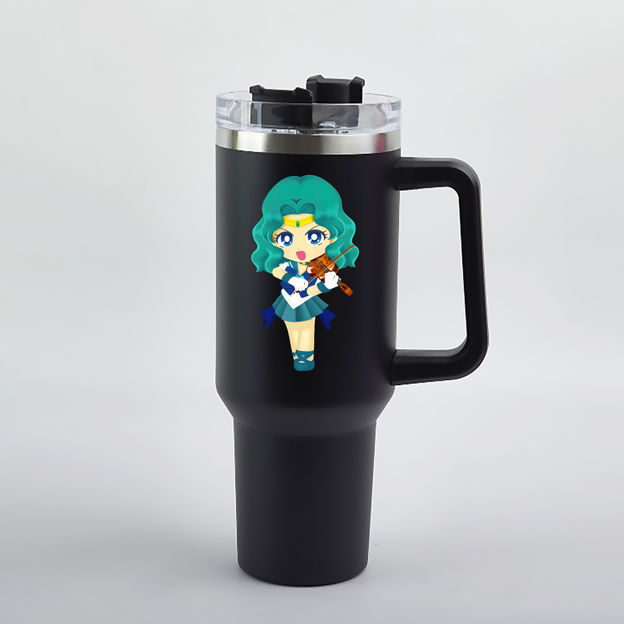 （画像用） 美少女戦士セーラームーン 海王 みちる（かいおう みちる） Sailor Moon Kaiou Michiru 1200mL車用タンブラー（カラープリント）