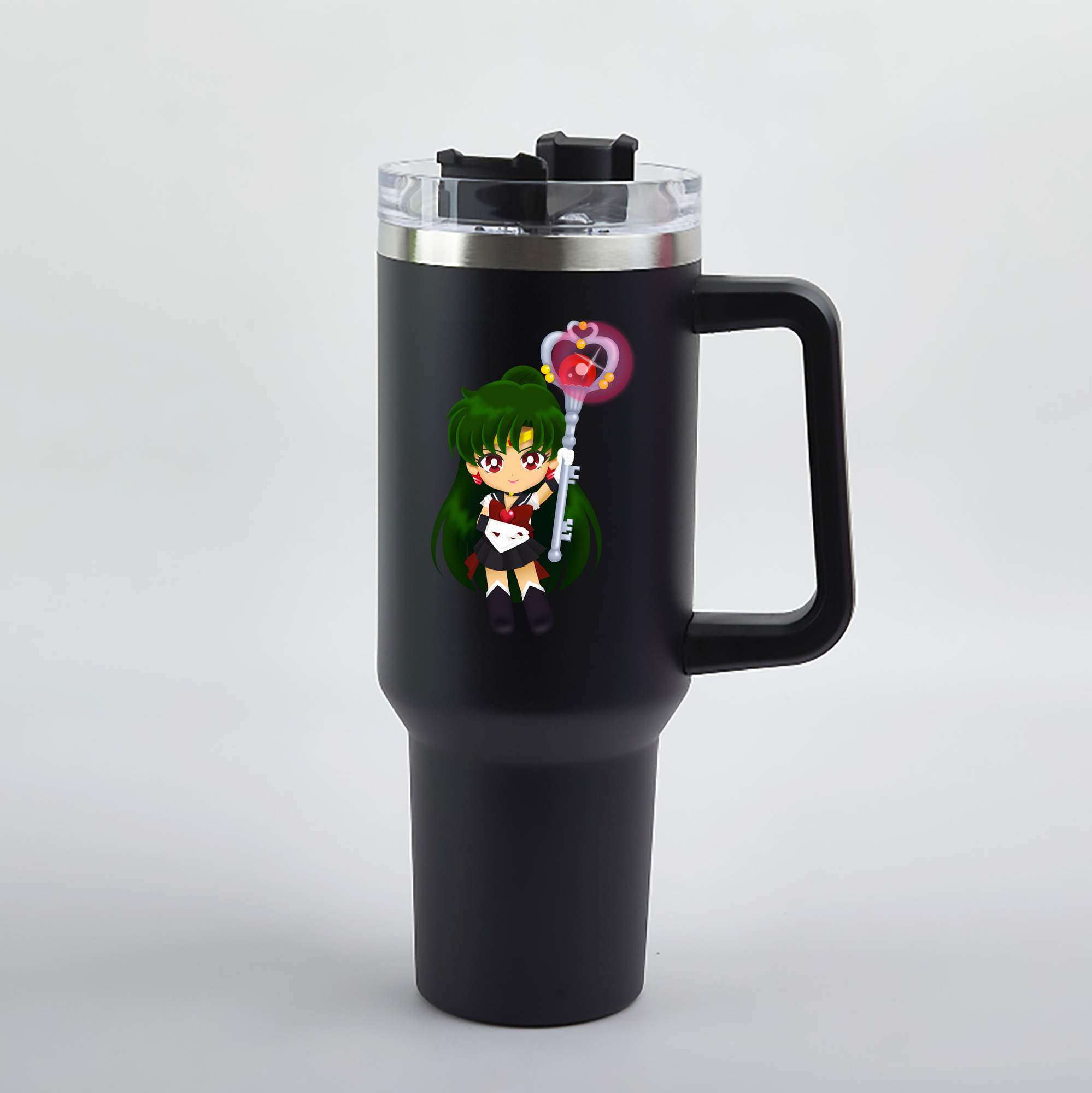 （画像用） 美少女戦士セーラームーン 冥王せつな Sailor Moon Meiou Setsuna 1200mL車用タンブラー（カラープリント）