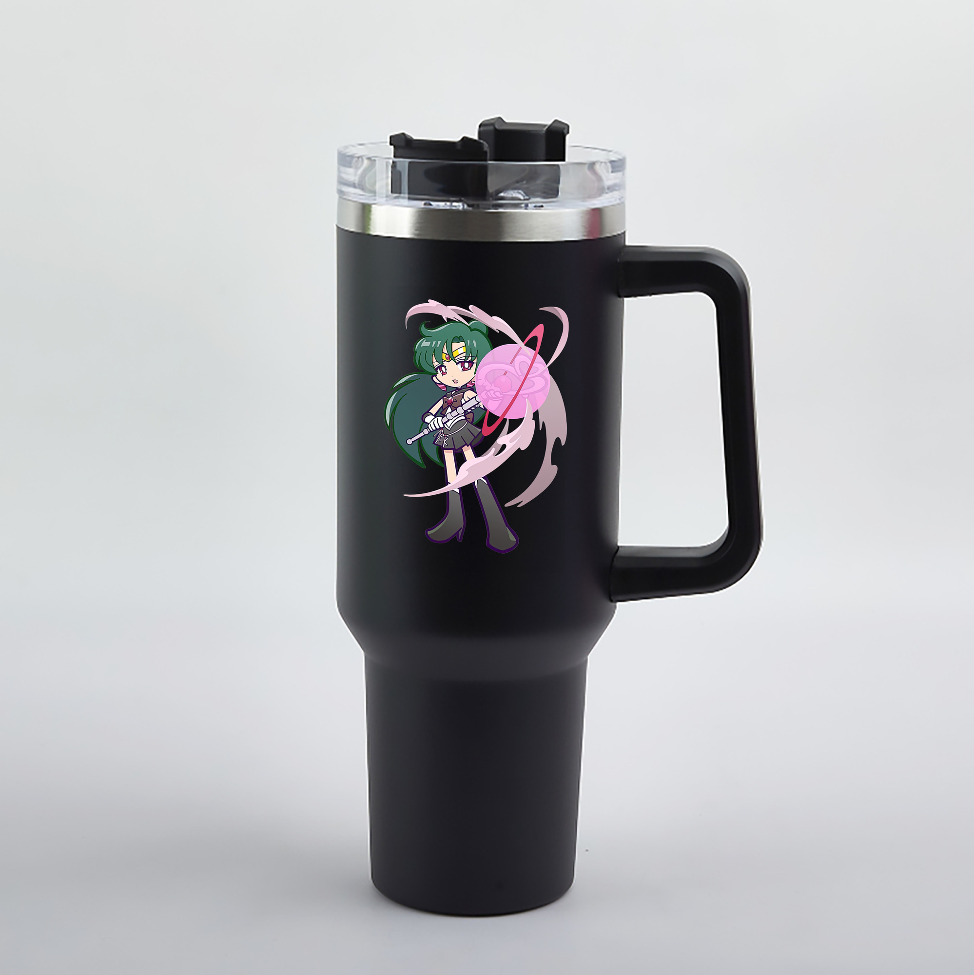 （画像用） 美少女戦士セーラームーン 冥王せつな Sailor Moon Meiou Setsuna 1200mL車用タンブラー（カラープリント）