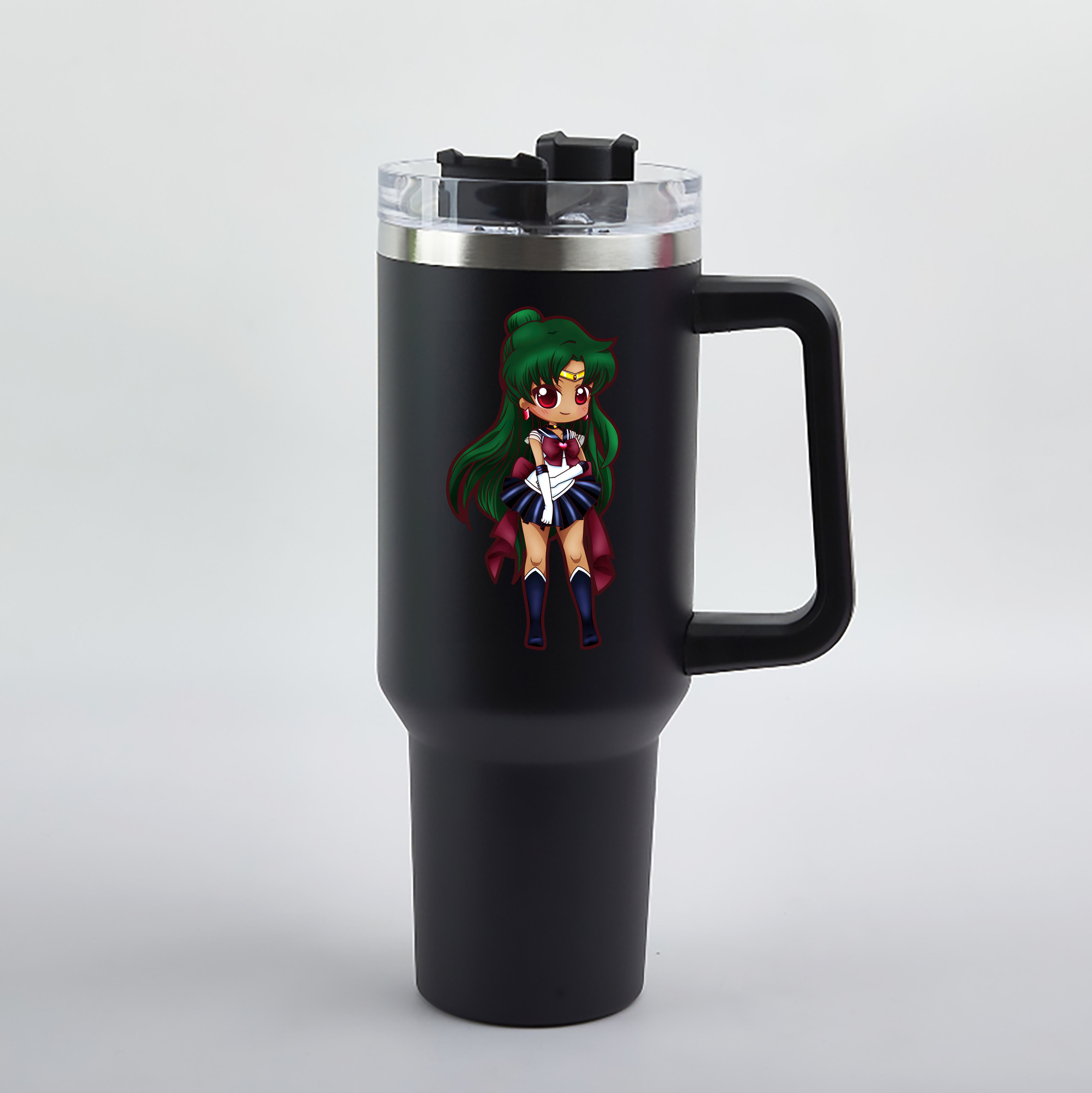 （画像用） 美少女戦士セーラームーン 冥王せつな Sailor Moon Meiou Setsuna 1200mL車用タンブラー（カラープリント）