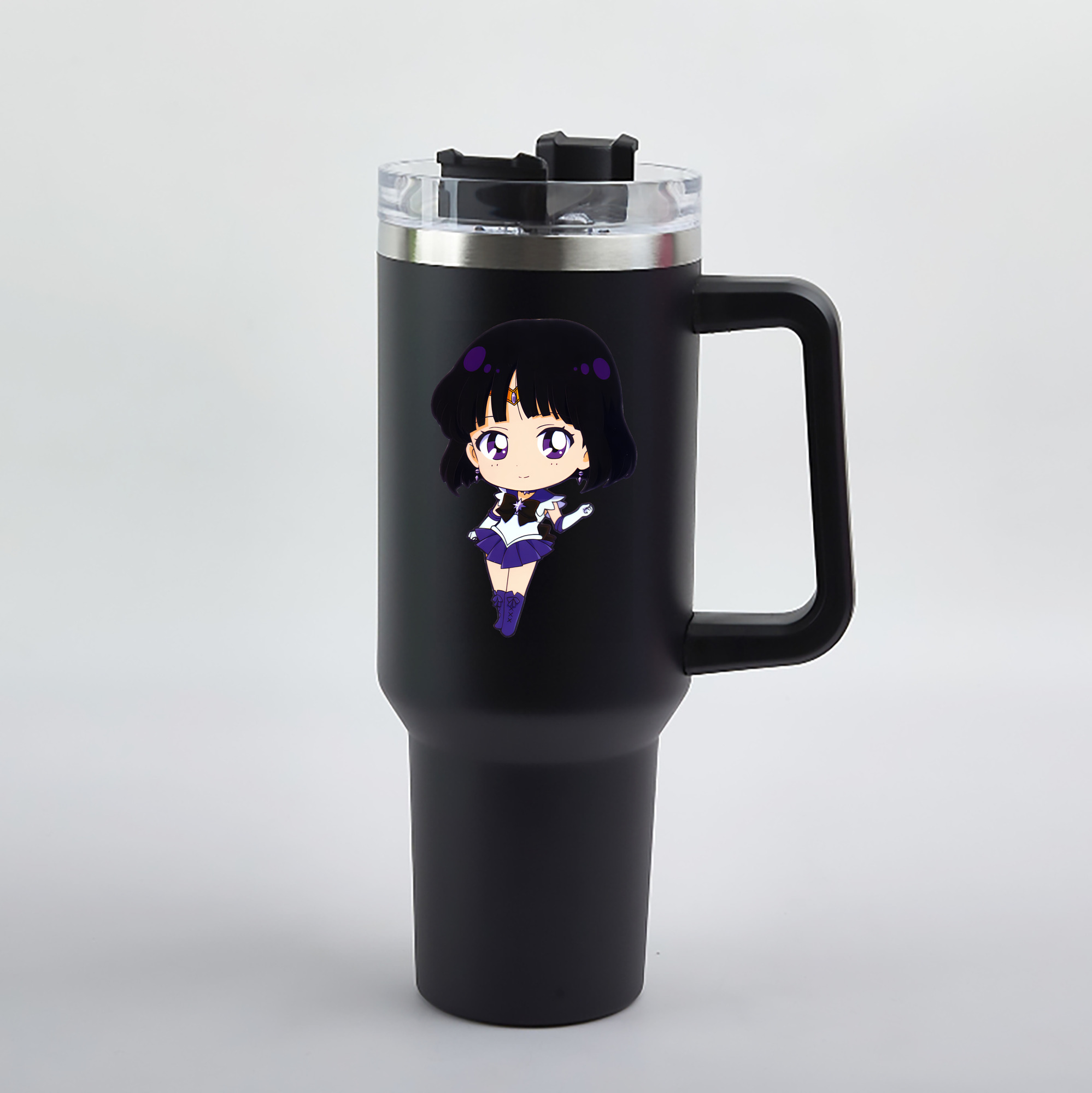 （画像用） 美少女戦士セーラームーン 土萠ほたる Sailor Moon Tomoe Hotaru （セーラーサターン；Sailor Saturn） 1200mL車用タンブラー（カラープリント）
