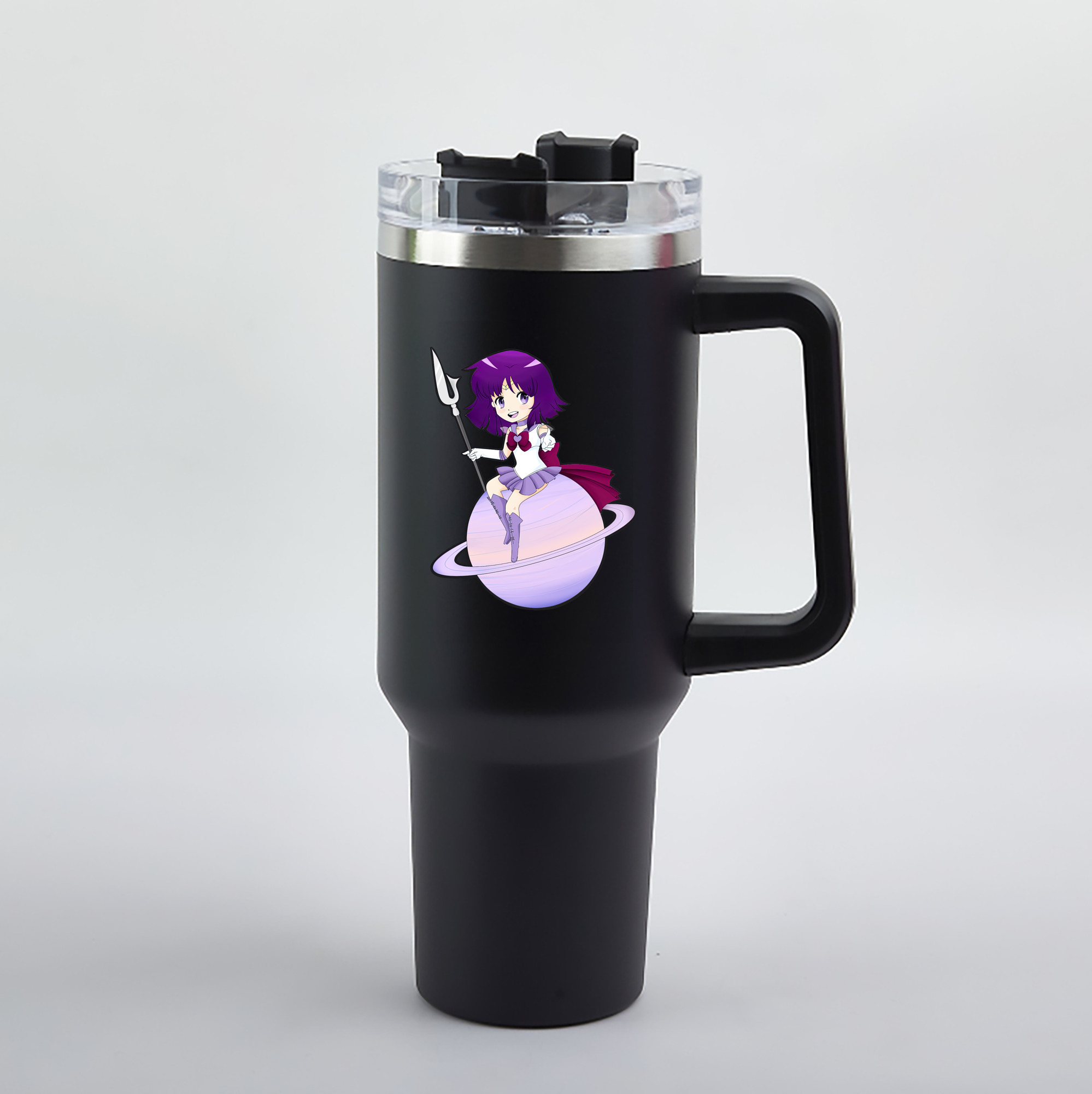 （画像用） 美少女戦士セーラームーン 土萠ほたる Sailor Moon Tomoe Hotaru （セーラーサターン；Sailor Saturn） 1200mL車用タンブラー（カラープリント）