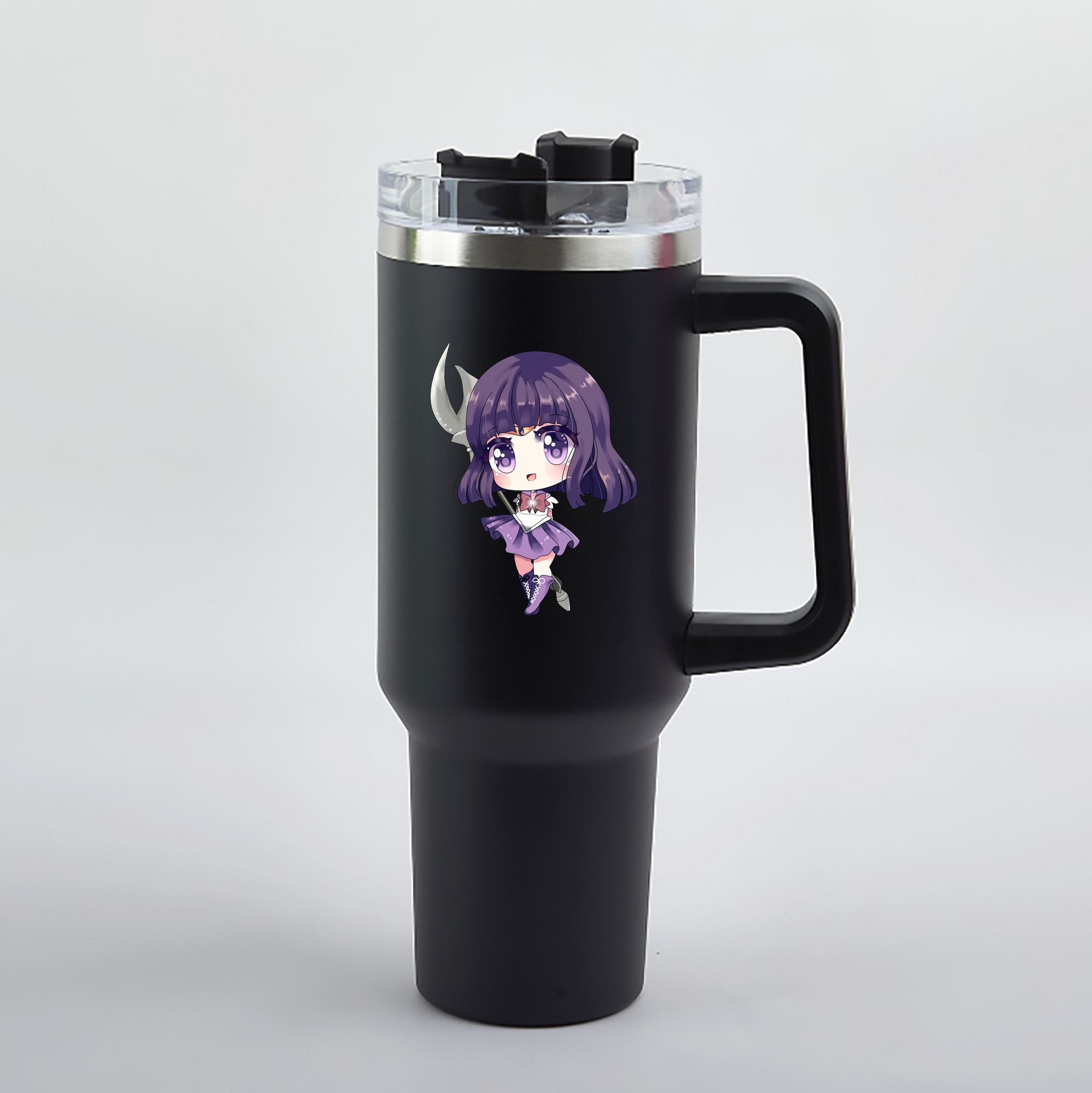 （画像用） 美少女戦士セーラームーン 土萠ほたる Sailor Moon Tomoe Hotaru （セーラーサターン；Sailor Saturn） 1200mL車用タンブラー（カラープリント）