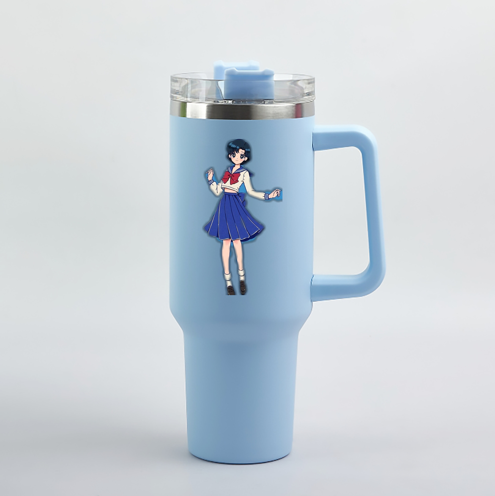 （画像用） 美少女戦士セーラームーン 水野 亜美 みずの あみ Sailor Moon Mizuno Ami 1200mL車用タンブラー（カラープリント）