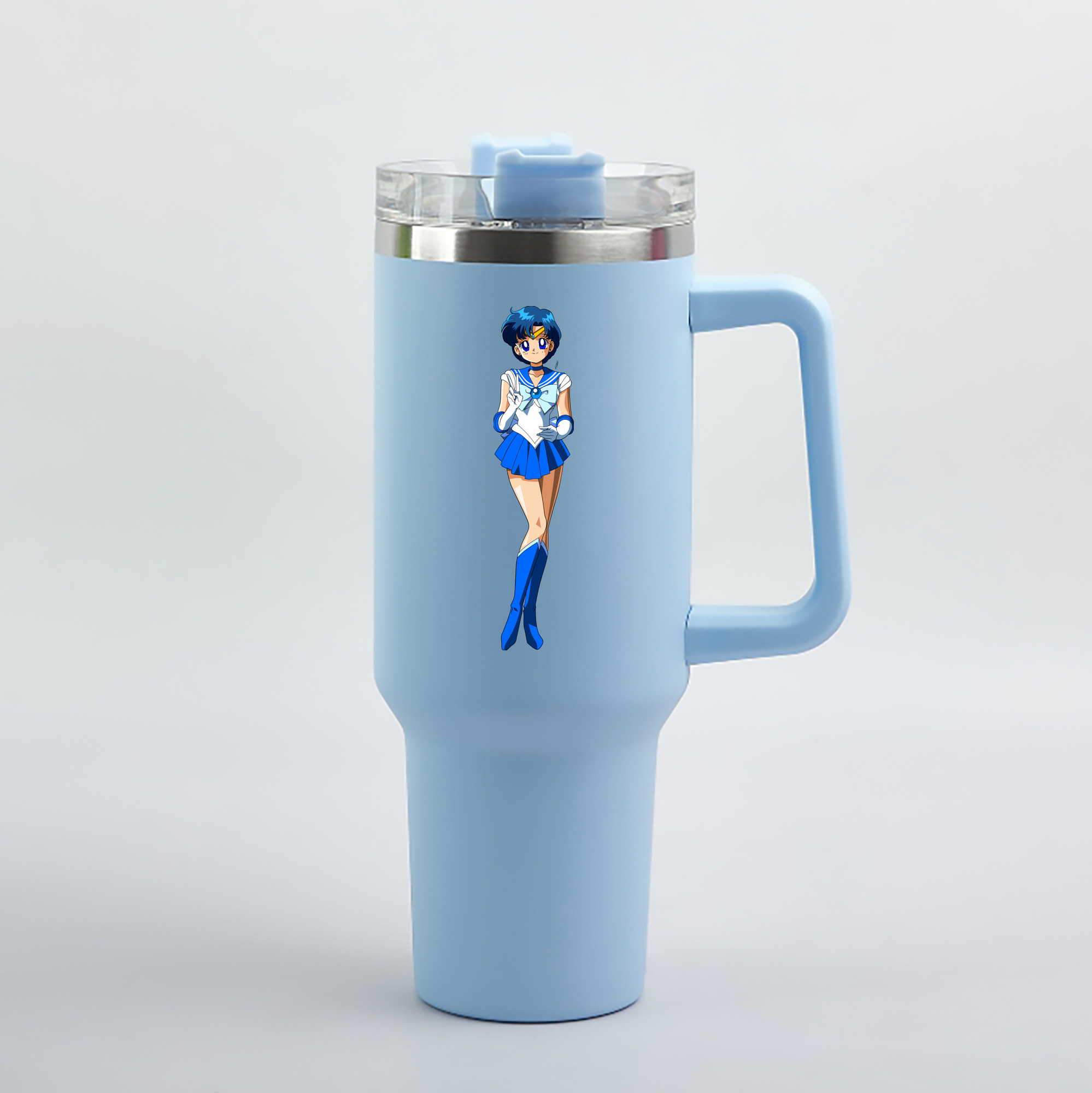 （画像用） 美少女戦士セーラームーン 水野 亜美 みずの あみ Sailor Moon Mizuno Ami 1200mL車用タンブラー（カラープリント）