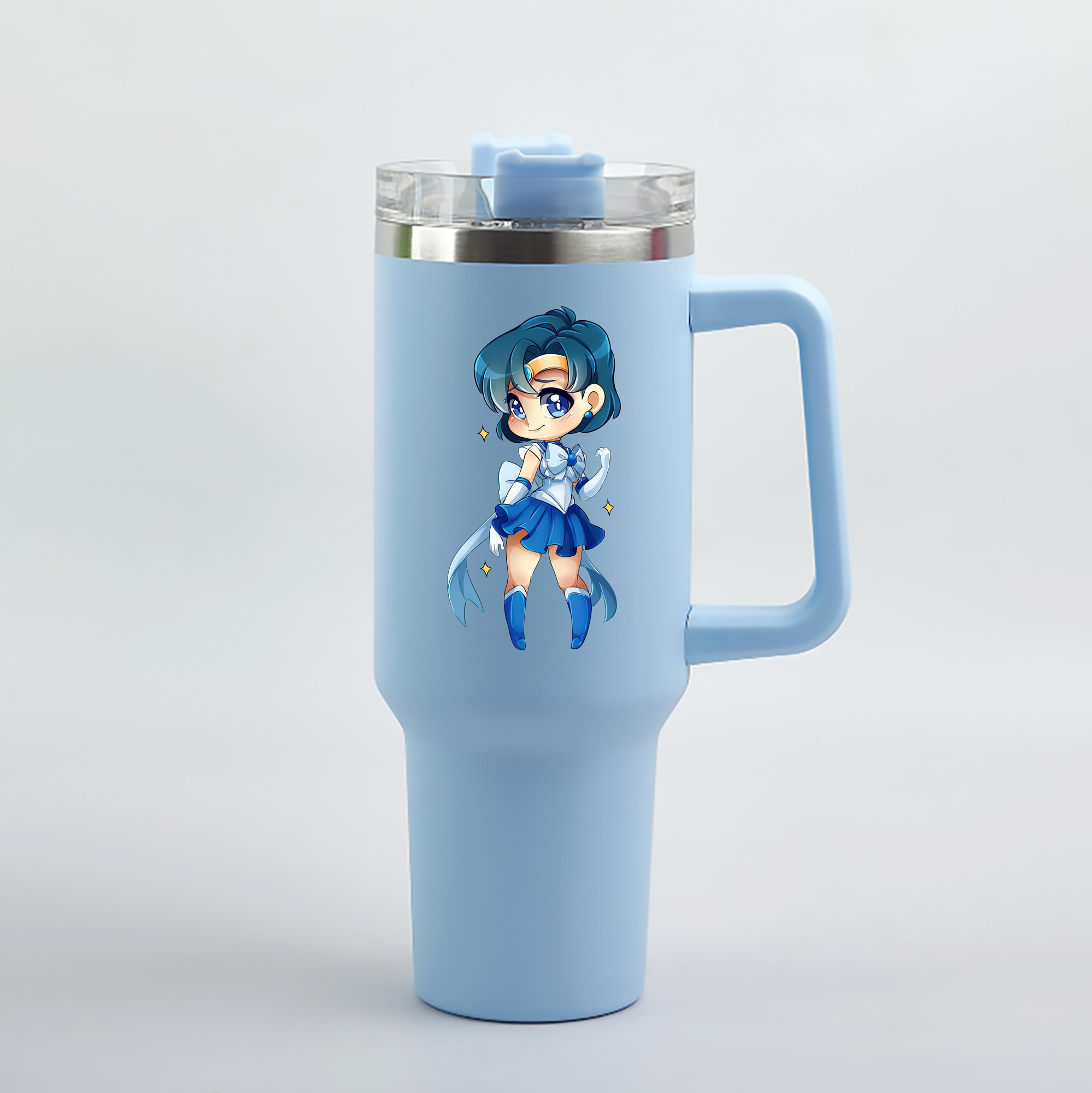 （画像用） 美少女戦士セーラームーン 水野 亜美 みずの あみ Sailor Moon Mizuno Ami 1200mL車用タンブラー（カラープリント）