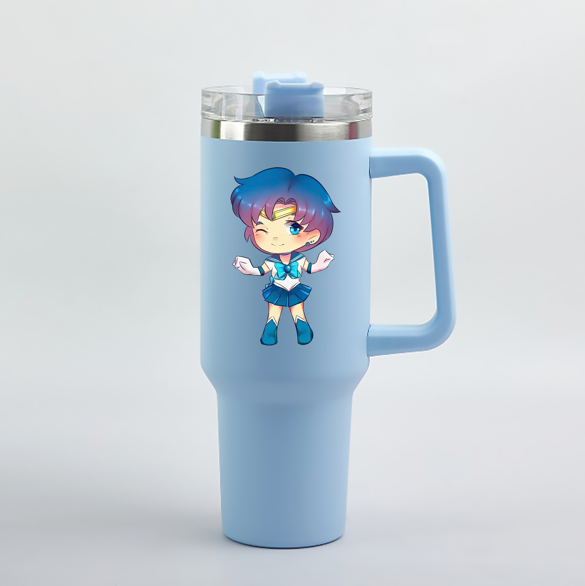 （画像用） 美少女戦士セーラームーン 水野 亜美 みずの あみ Sailor Moon Mizuno Ami 1200mL車用タンブラー（カラープリント）