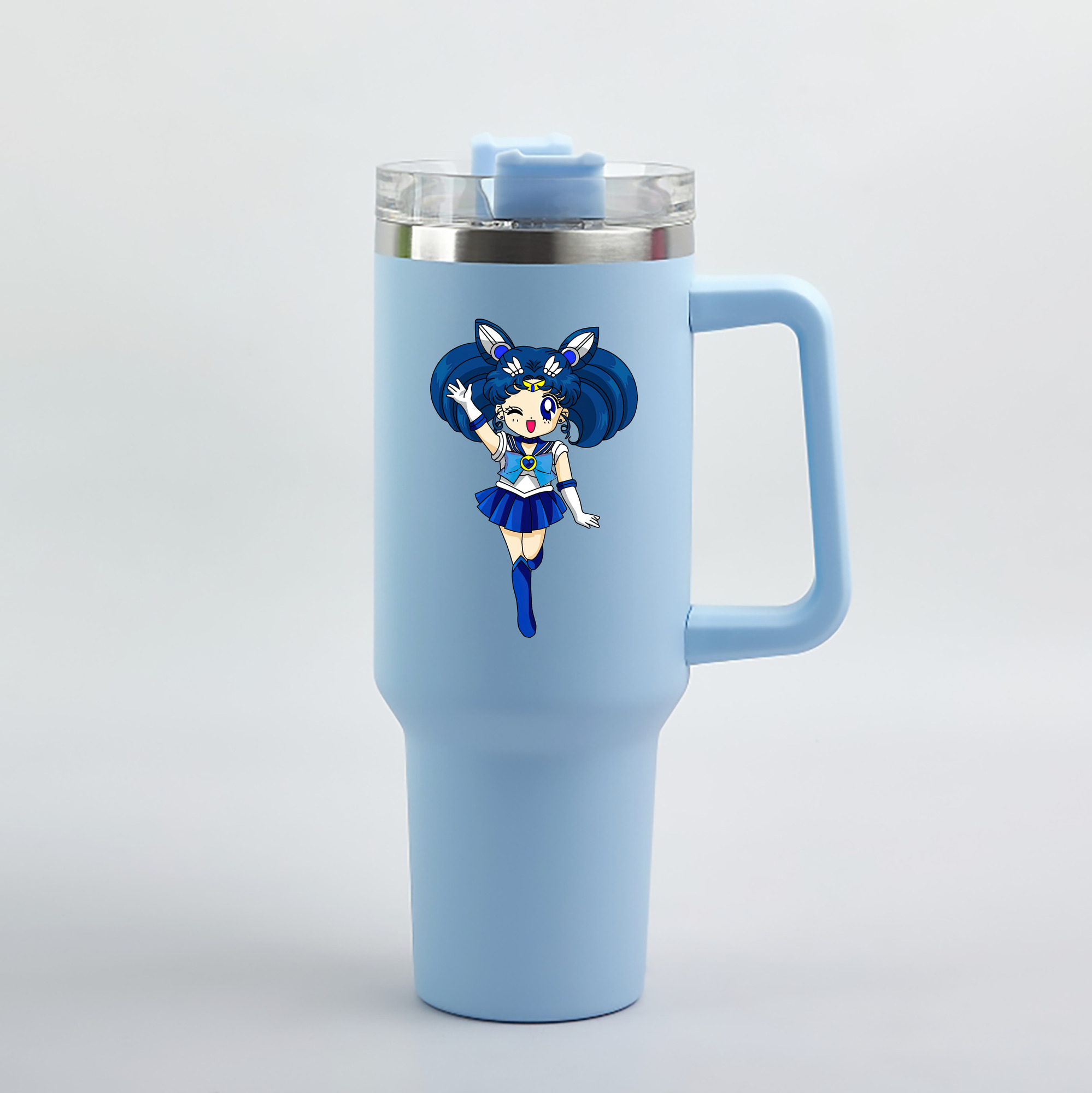 （画像用） 美少女戦士セーラームーン 水野 亜美 みずの あみ Sailor Moon Mizuno Ami 1200mL車用タンブラー（カラープリント）