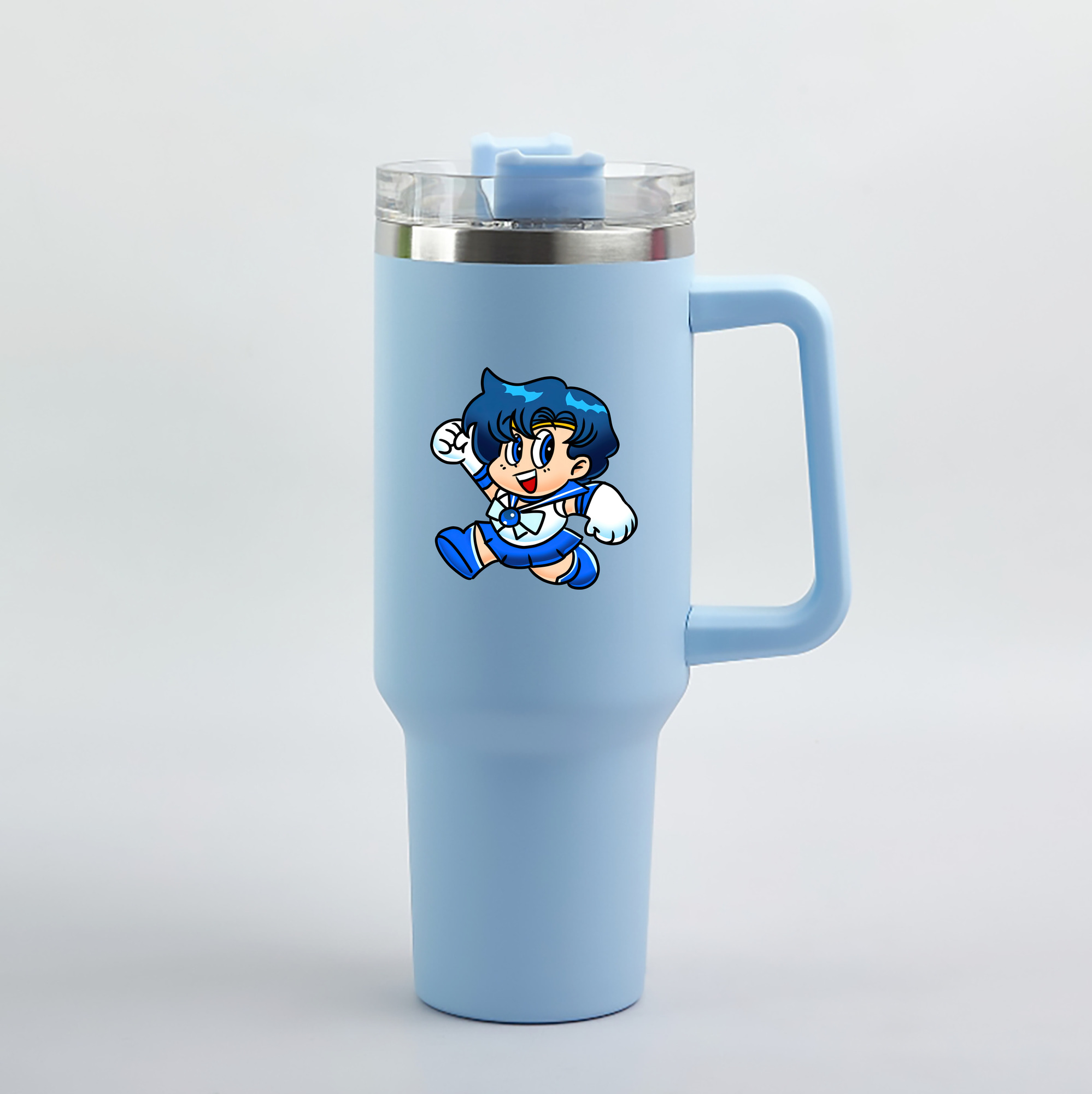 （画像用） 美少女戦士セーラームーン 水野 亜美 みずの あみ Sailor Moon Mizuno Ami 1200mL車用タンブラー（カラープリント）