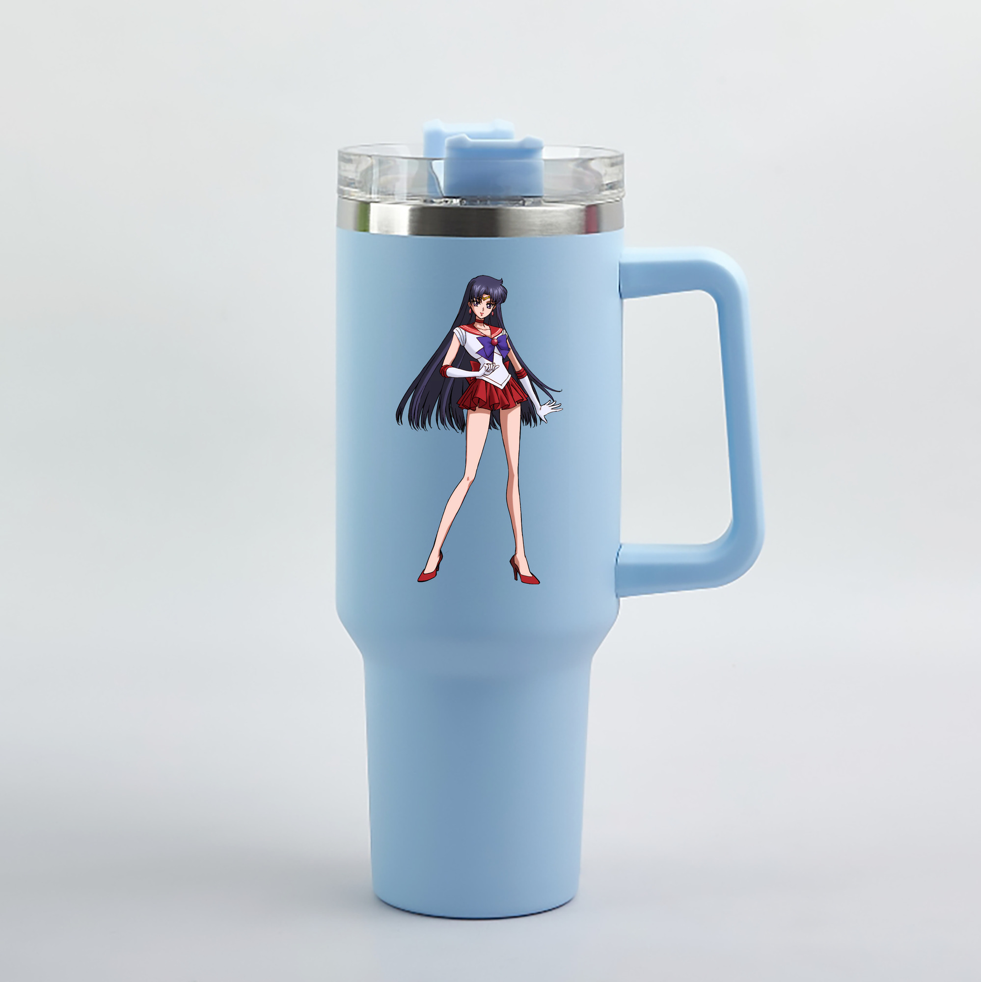 （画像用） 美少女戦士セーラームーン 火野レイ ひの レイ Sailor Moon Hino Rei （セーラーマーズ,Sailor Mars） 1200mL車用タンブラー（カラープリント）